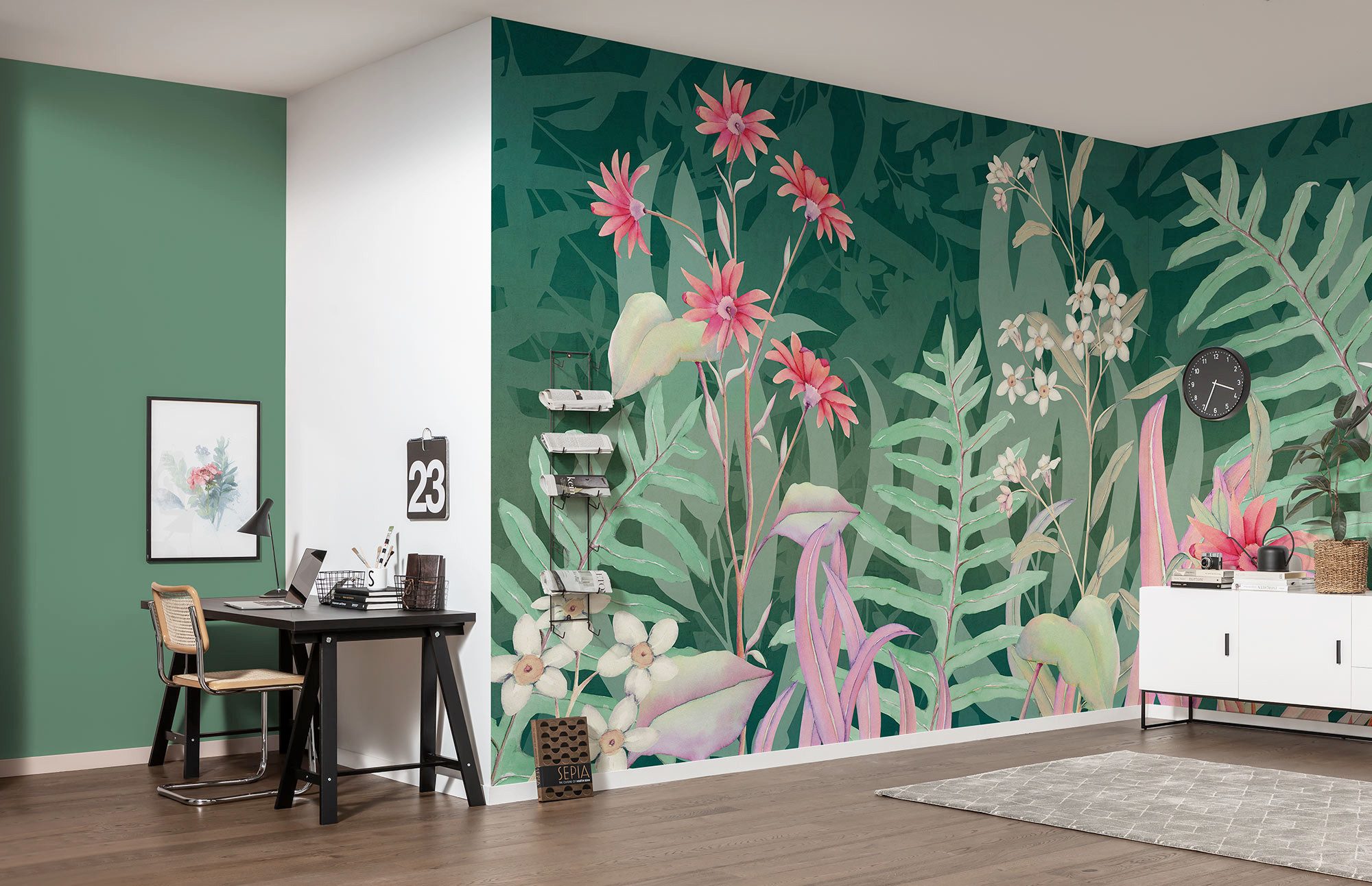Komar Fototapete Komar Vlies Fototapete - The Flower Duet - Größe 400 x 250 cm, glatt, bedruckt, (Packung)