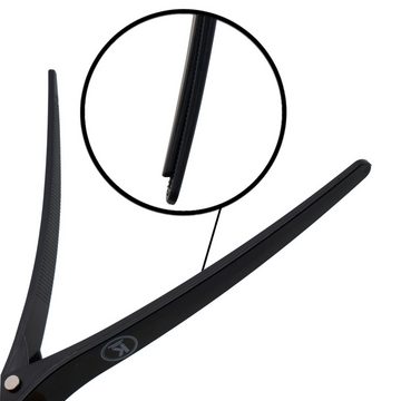 K-Pro Haarclip Haarspangen - 15x Abteilklammern groß für Friseurbedarf, schwarz