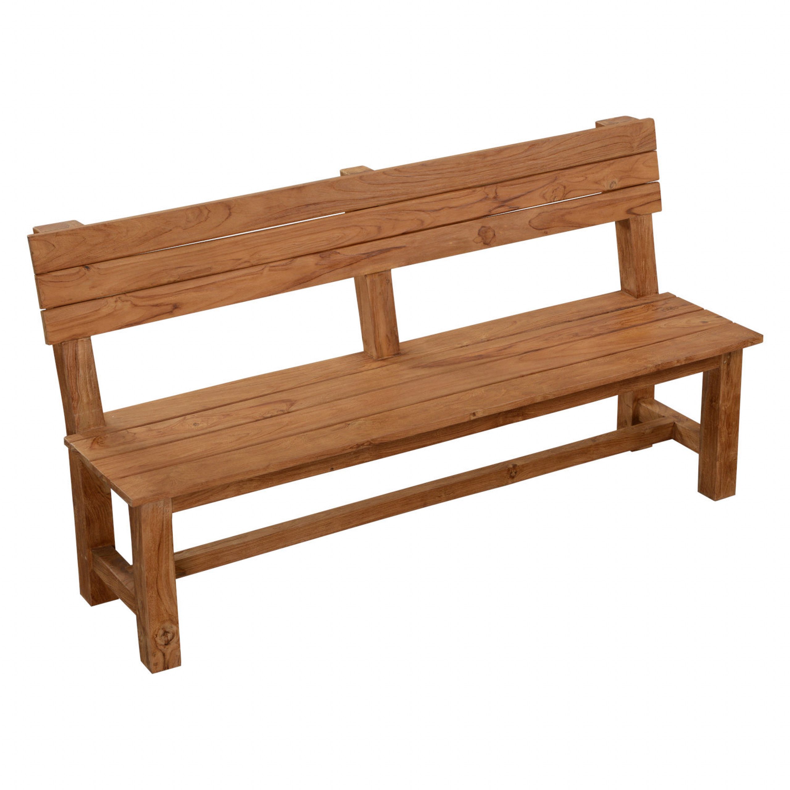 Inko Sitzbank Inko Teakholz-Sitzbank Abacus recyceltes Teak 170x54,5x89,5 cm