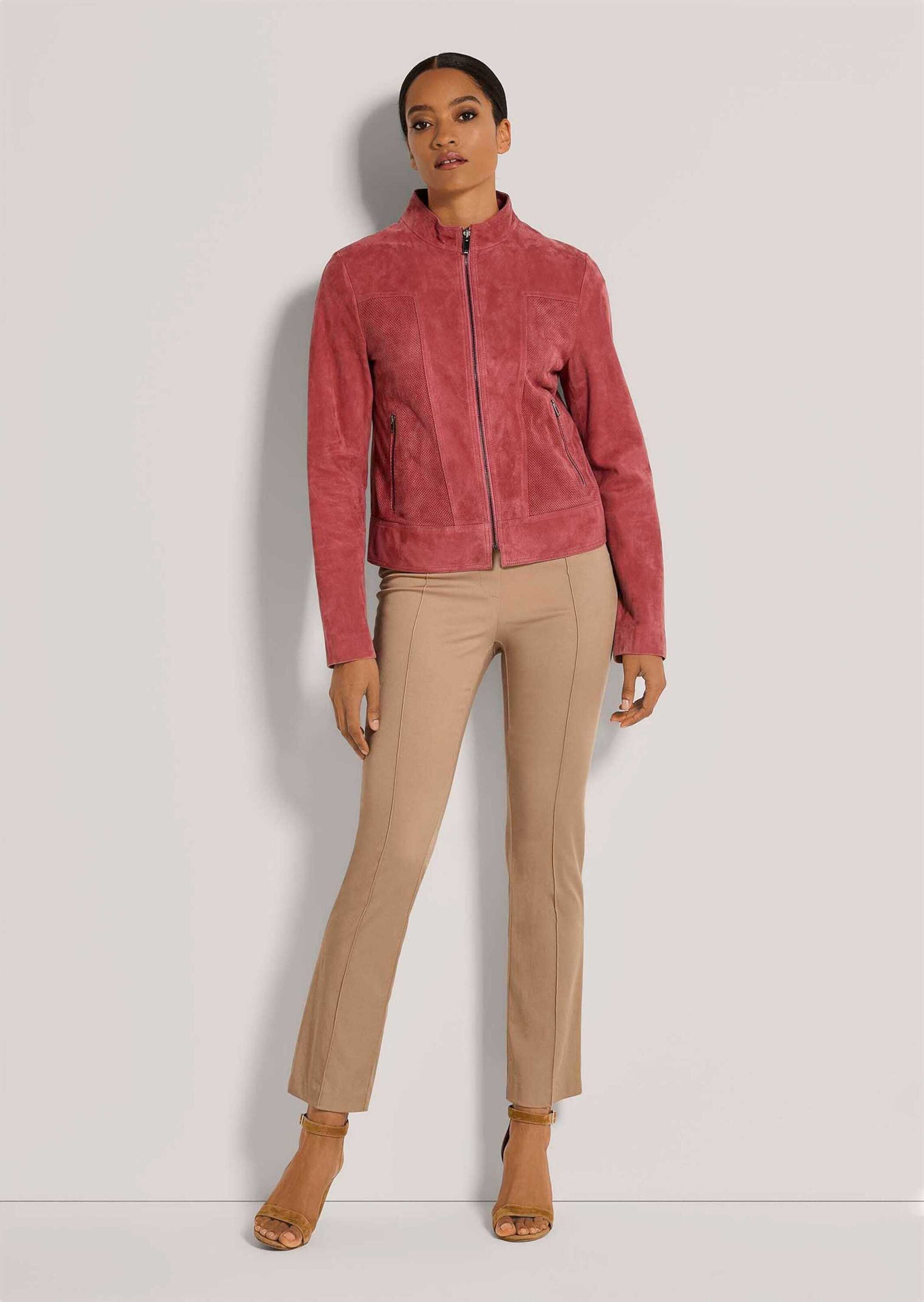 Lederjacke Ziegenvelours-Jacke