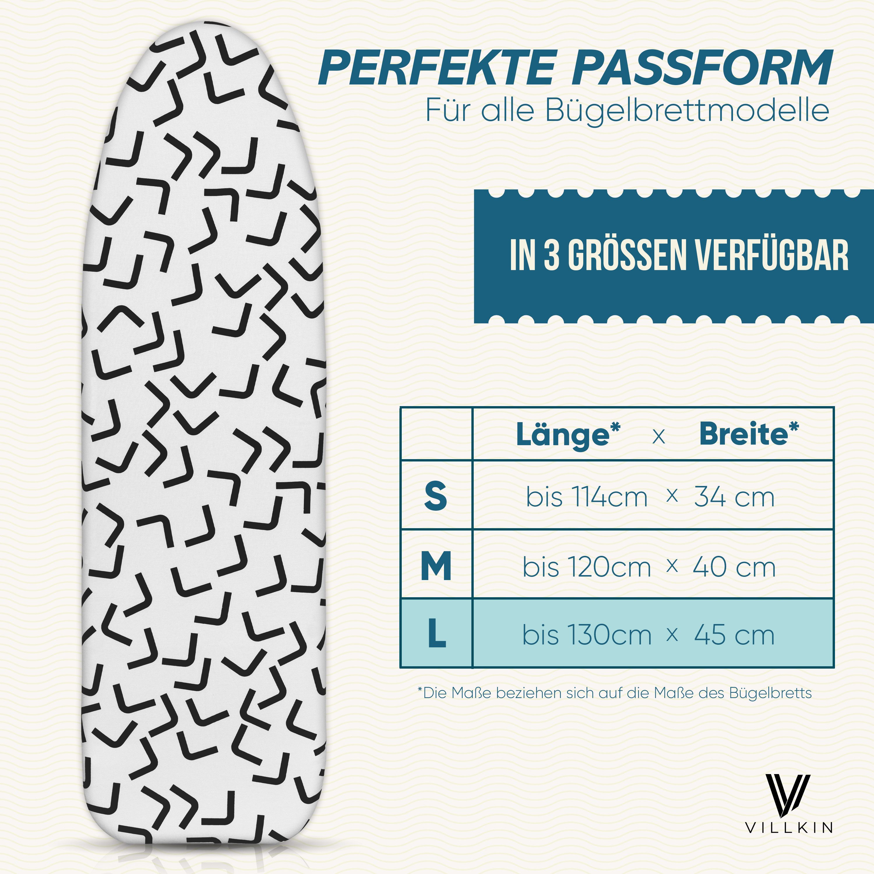 Villkin Bügelbrettbezug, Bügeltischbezug, Bügelunterlage, Bügelpolster, Büg günstig online kaufen