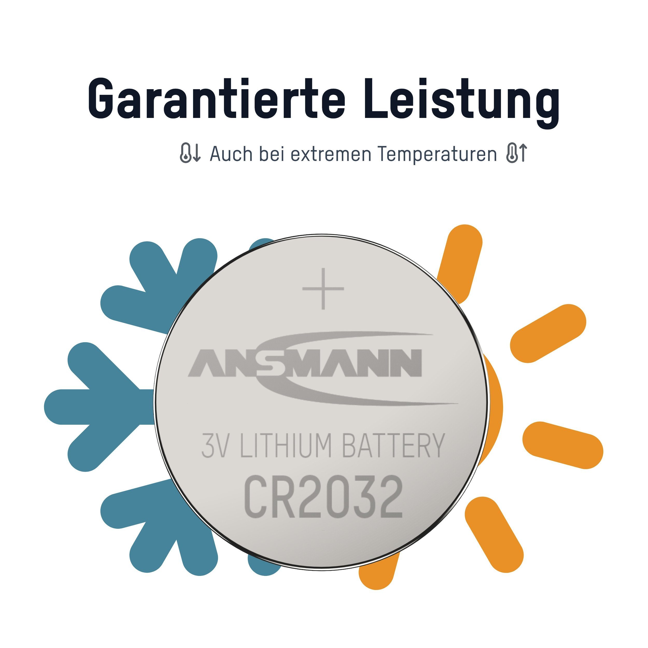ANSMANN® CR2032 ANSMANN Knopfzelle Knopfzelle Lithium