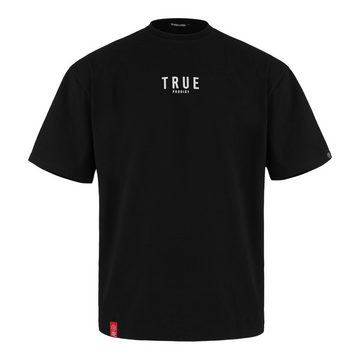 trueprodigy Oversize-Shirt Bengi Logoprint Rundhals dicker Stoff