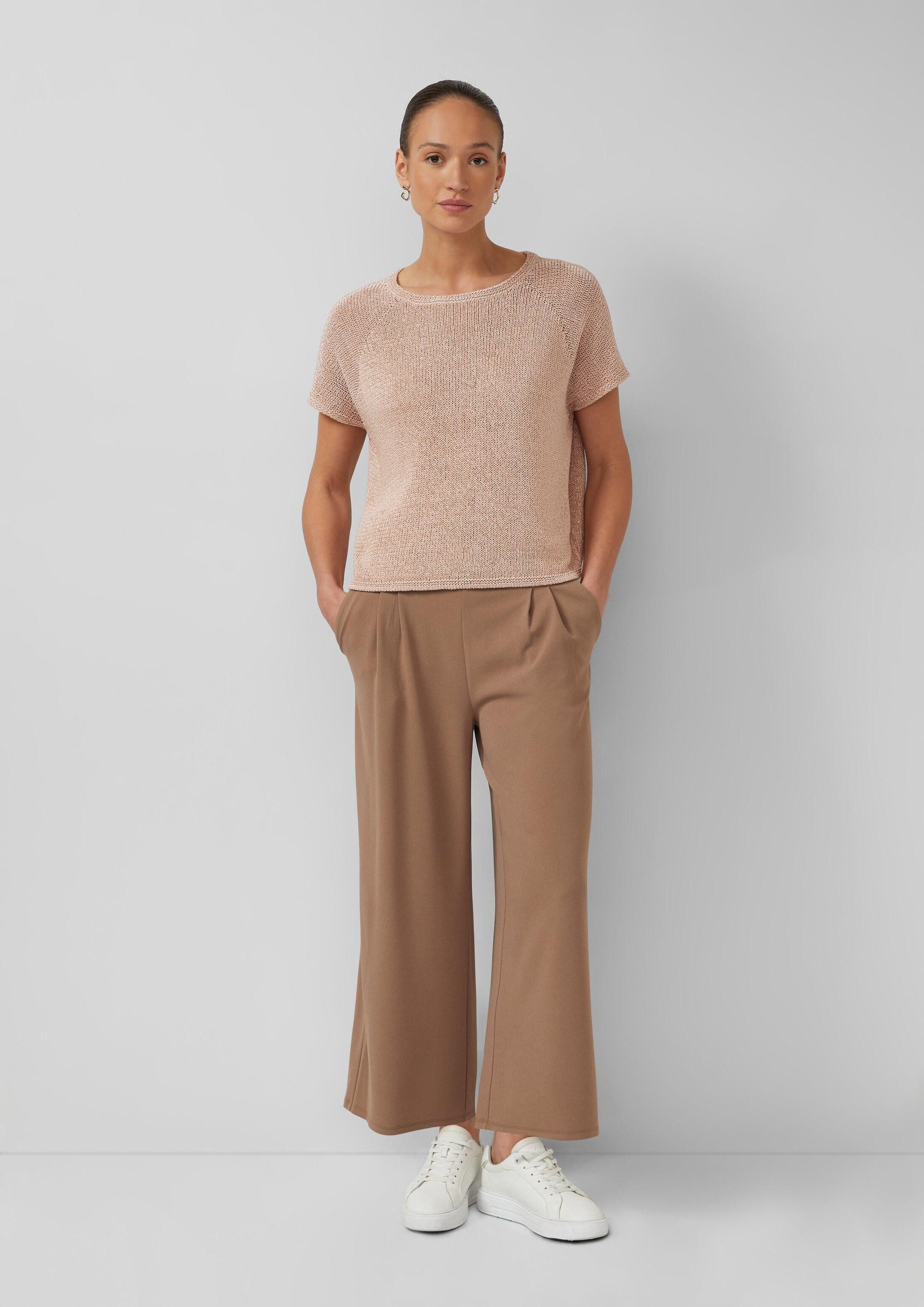 s.Oliver Culotte Hose Culotte aus Interlock-Jersey im Relaxed Fit