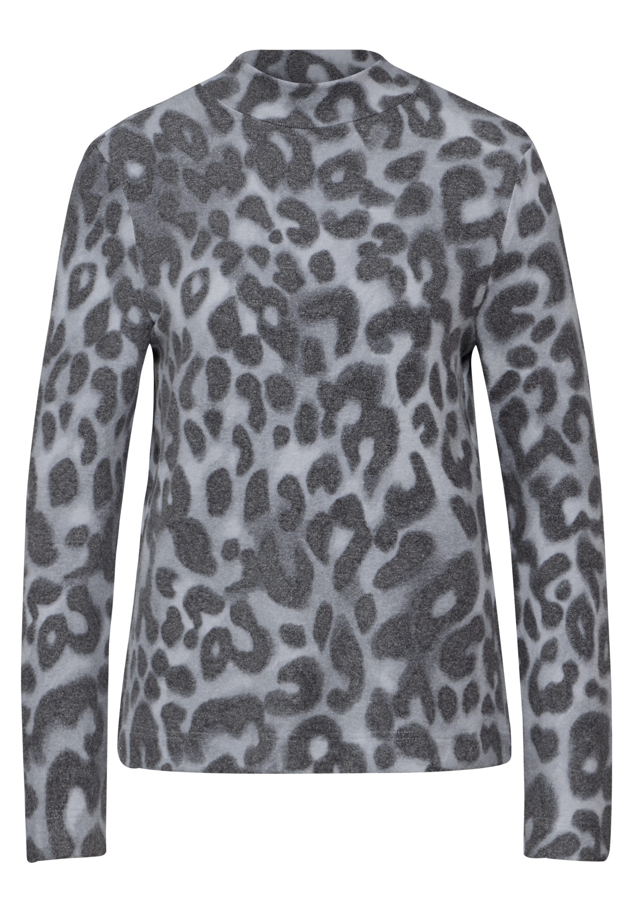 STREET ONE Langarmshirt mit Leomuster