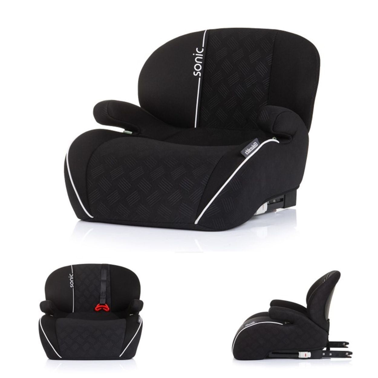 Chipolino Kindersitzerhöhung Kindersitz, Sitzerhöhung Sonic, ab: 6, bis: 12, Isofix, i-Size, 125-150 cm, Armlehne