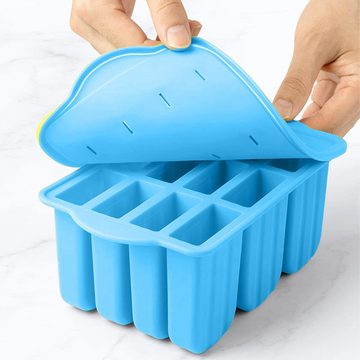 Lubgitsr Eisform Eisformen aus Silikon Eis am Stiel Formen,blau