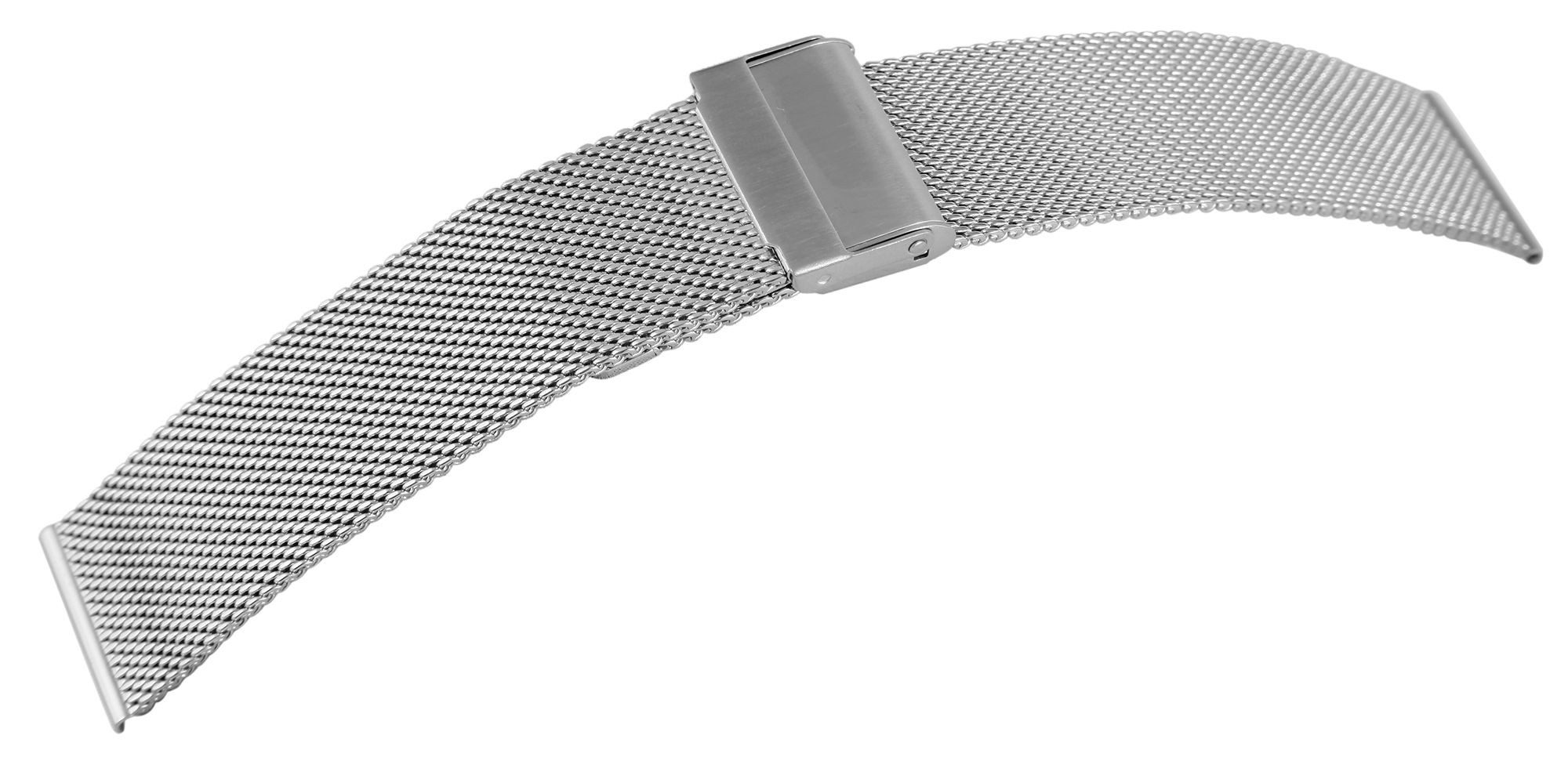 Engelhardt Uhrenarmband MB0073 Milanese, Mesh, Edelstahl, silberfarben, 10 mm - 24 mm