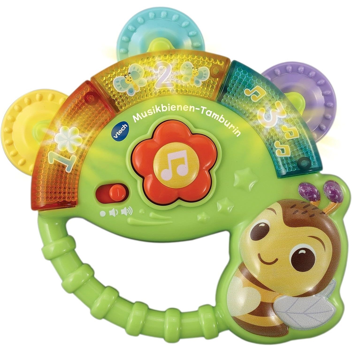 Vtech® Greifling Babyspielzeug MUSIKBIENEN-TAMBURIN Greifling Kleinkindspielzeug Musik (1-tlg)