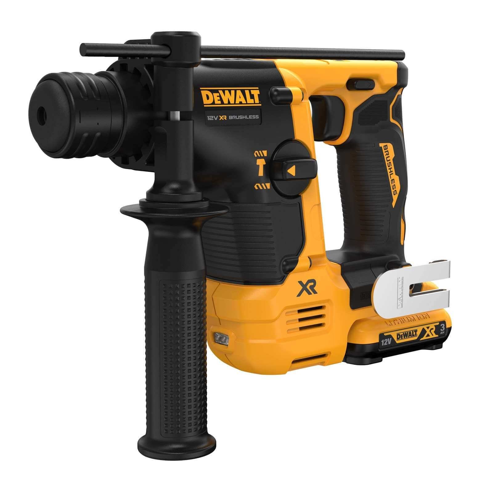 3 (Set) inkl. 12 DeWALT Akku-Bohrhammer 2x Ah - V, DeWalt SDS-plus Kombihammer 12V DCH072L2-QW Akku,