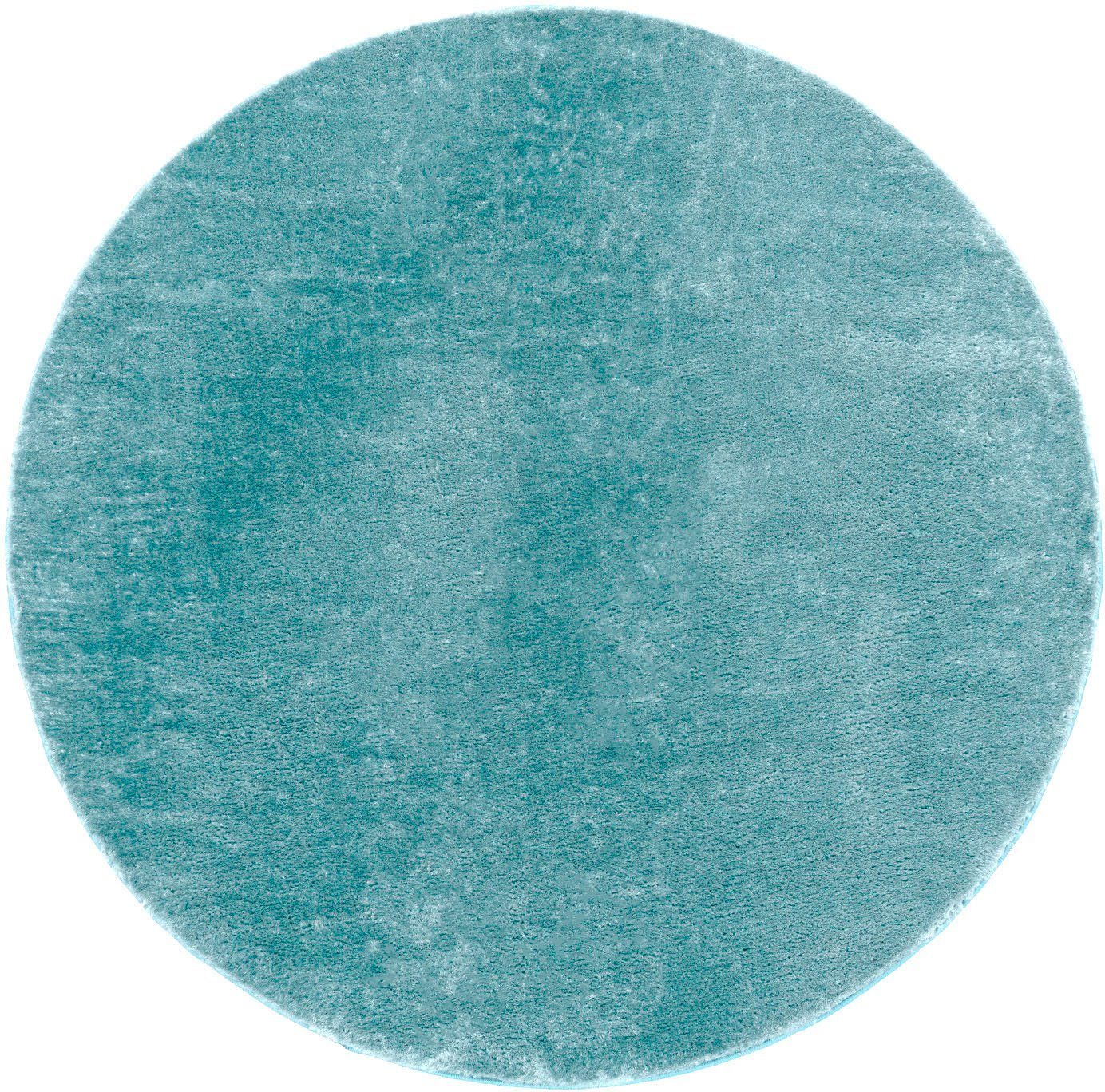 Paco Home Teppich "Cadiz 630" rund 14 mm Höhe Kurzflor, Uni-Farben, besonde günstig online kaufen