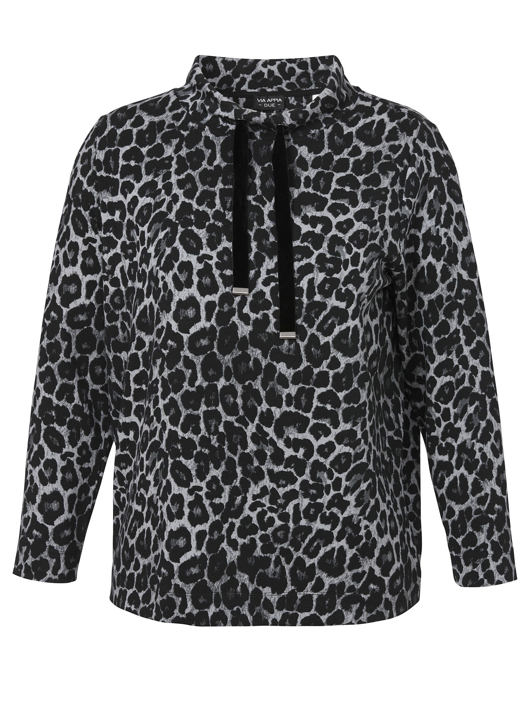 VIA APPIA DUE Sweatshirt (1-tlg) Modern Leo, große Größen