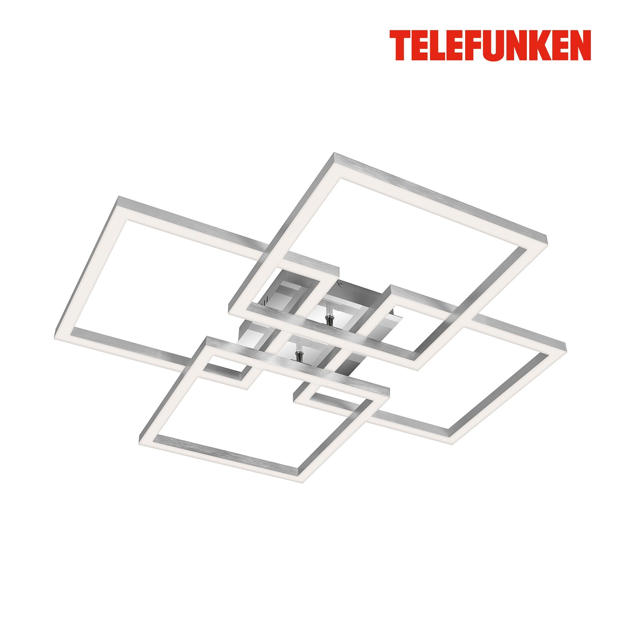 Telefunken LED Deckenleuchte 316508TF, Dimmfunktion, LED fest verbaut,  Farbwechsler, Kaltweiß, Neutralweiß, Tageslichtweiß, Warmweiß, Lampe Smart Wifi  RGB Beleuchtung + CCT Farbwechsel IOS Android