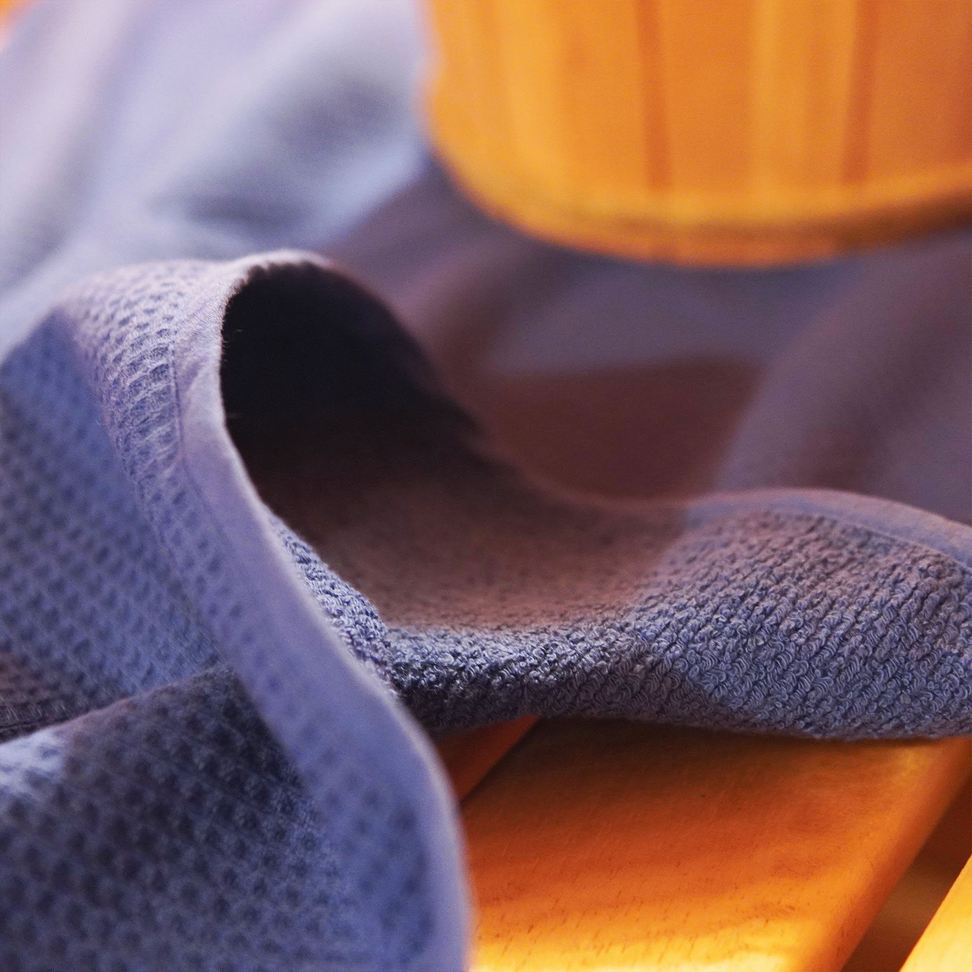 80×200 blanketino Saunahandtuch 100% aus cm Baumwolle • Azurblau Handtuch