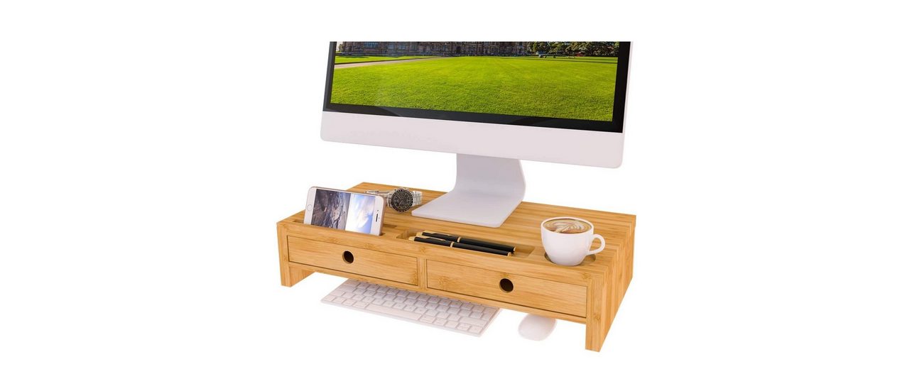 little dove »Bildschirmerhöhung Monitorständer Holz Monitor Erhöhung