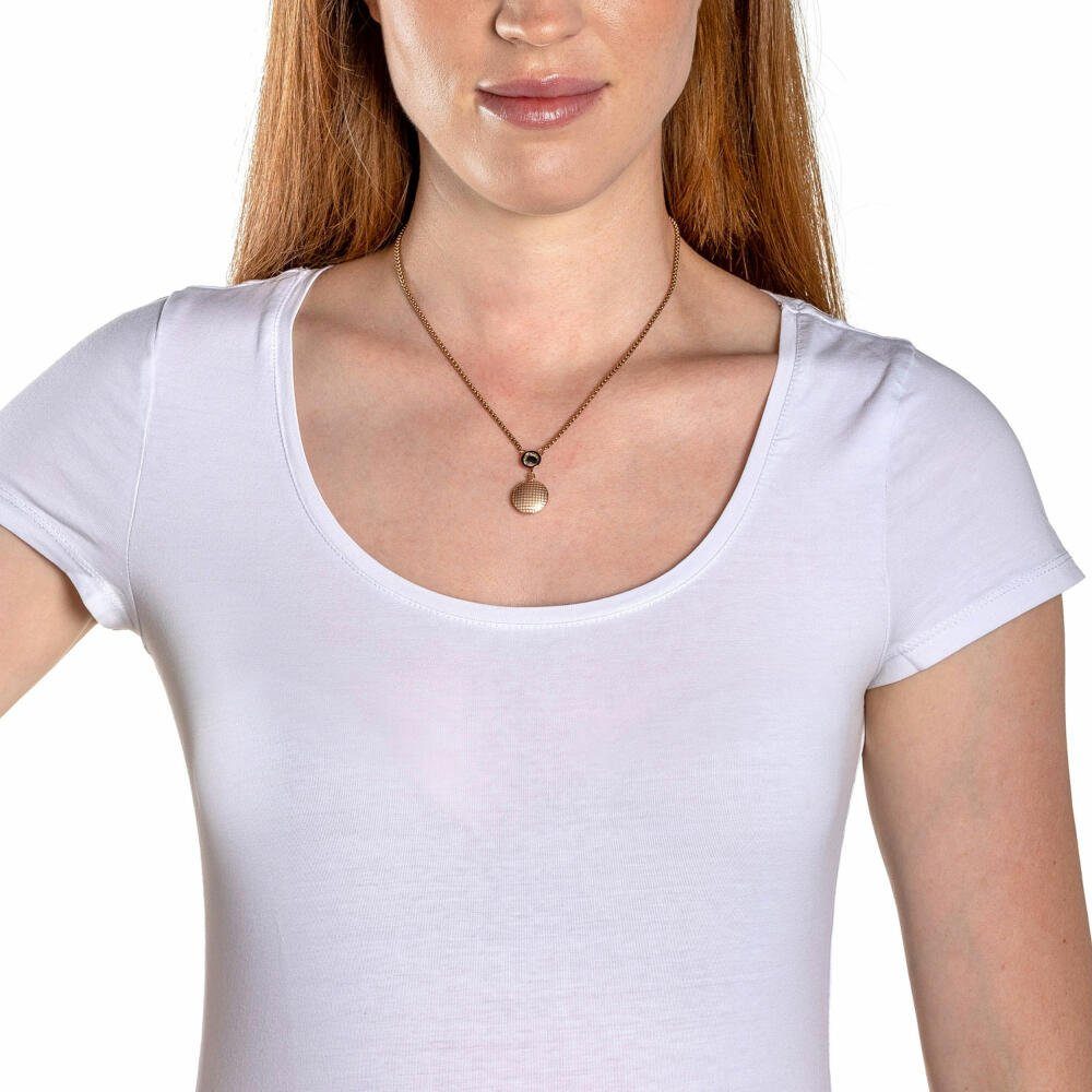 LEONARDO Edelstahlkette Delicato goldfar...