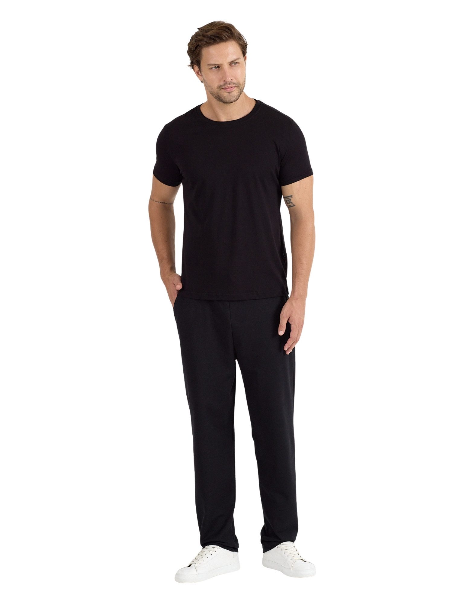 COMEOR Pyjama COMEOR Herren Pyjama Set 2-teilig – Kurzarm T-Shirt & lange H günstig online kaufen