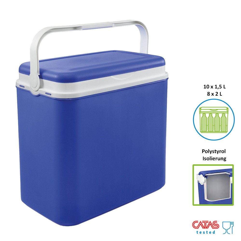 Kreher Kühlbox Passive Kühlbox 36 Liter in Blau