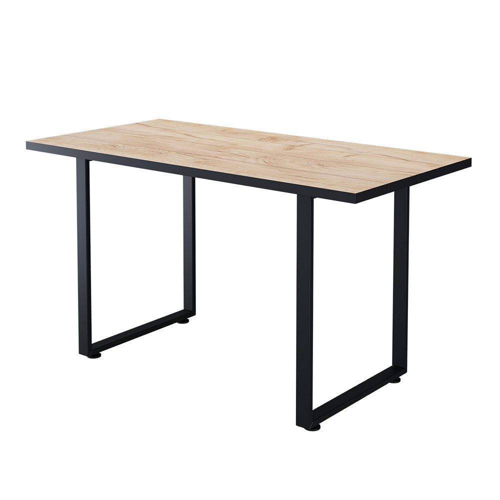 Vicco Esstisch Livorno, Schwarz/Goldkraft Eiche, 140 x 70 cm (1-St) – Bild 2 von 5