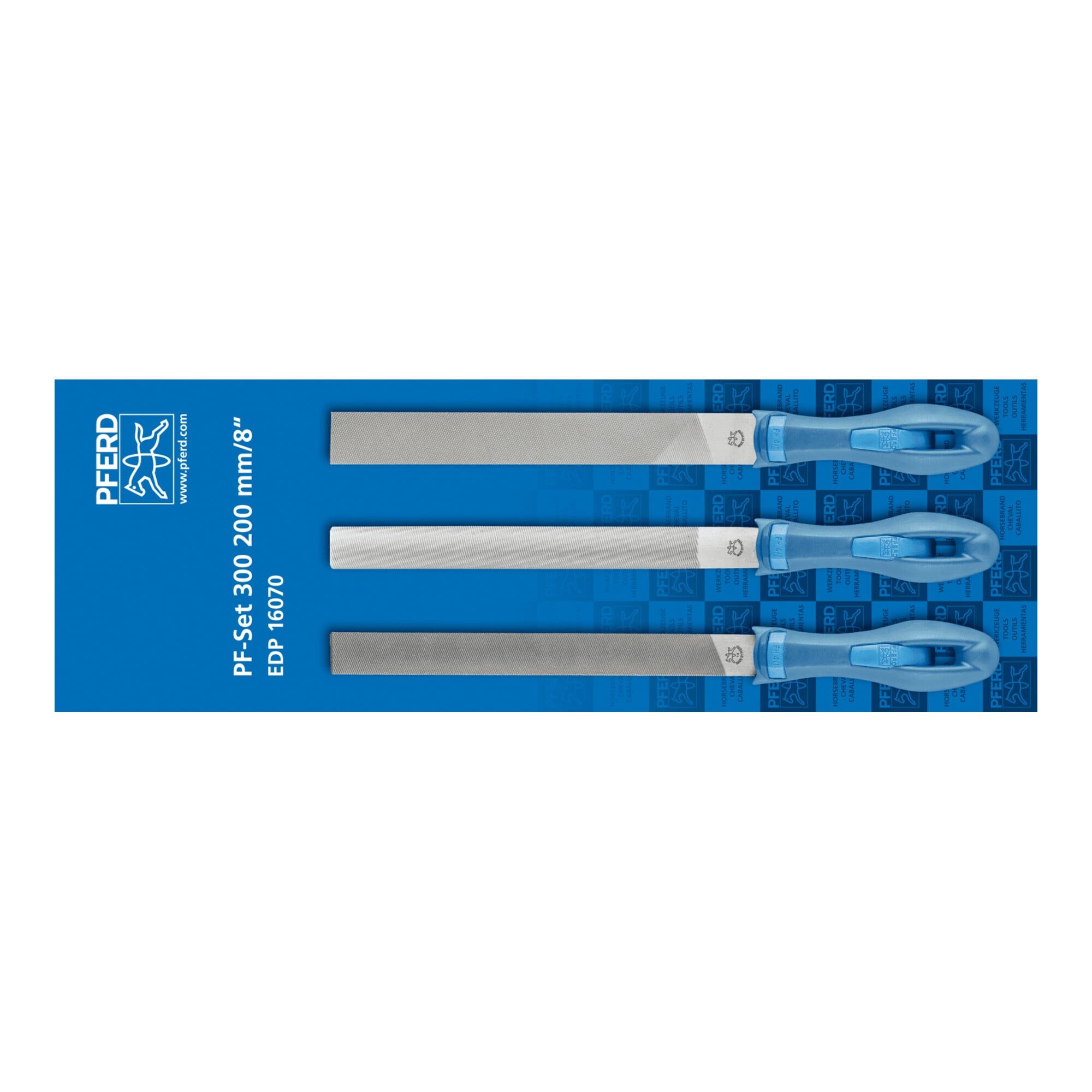 Pferd Feile PFERD TOOLS Feilen-Set mit Heft 3-tlg. 200mm Feilen-Sortiment für ansp