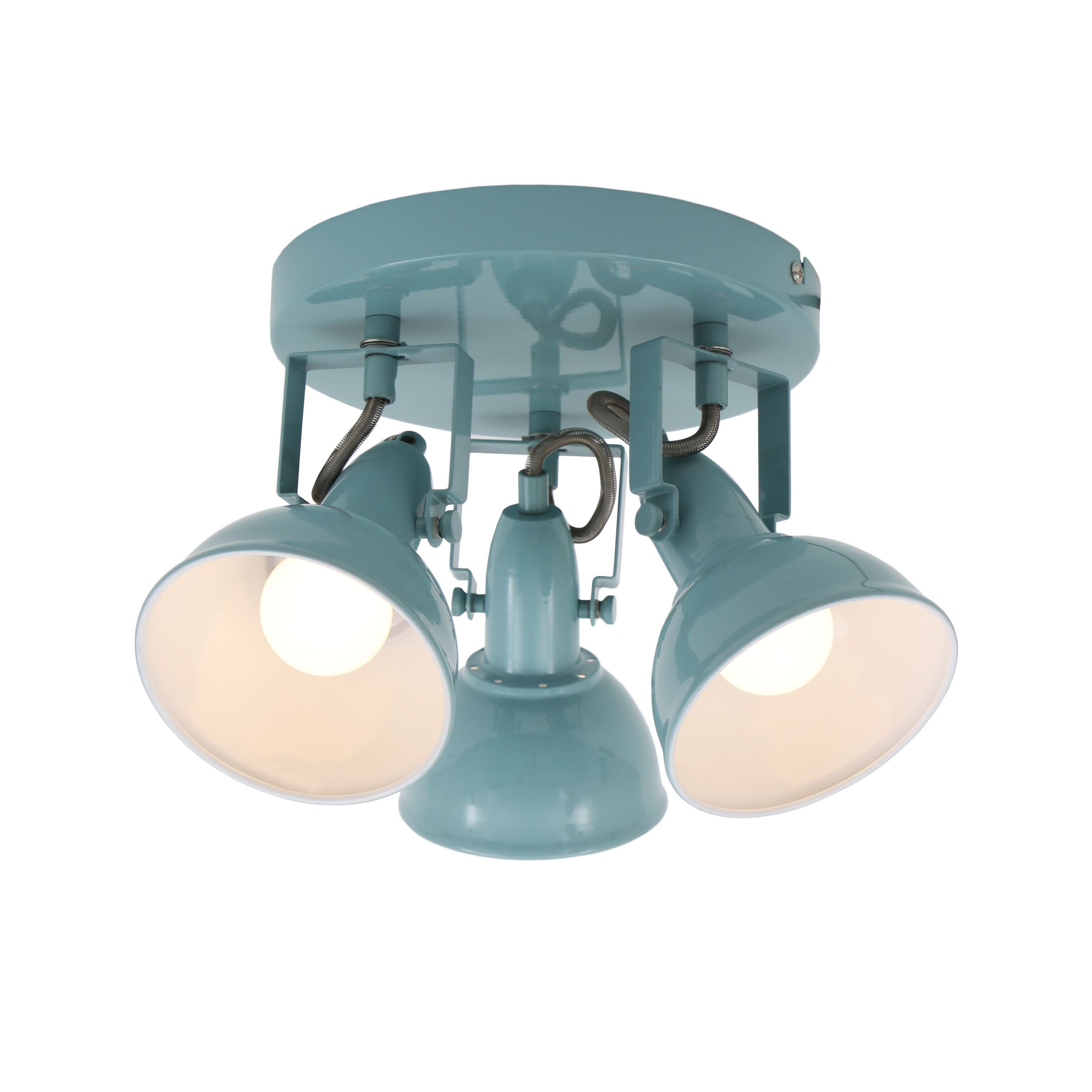 schwenkbar, Wohnzimmer, max.40W, E14, Schlafzimmer Mint, 2049-030R, Briloner Warmweiß, ohne Leuchtmittel, 21x15,6cm, Leuchten retro, Deckenspots Deckenlampe,