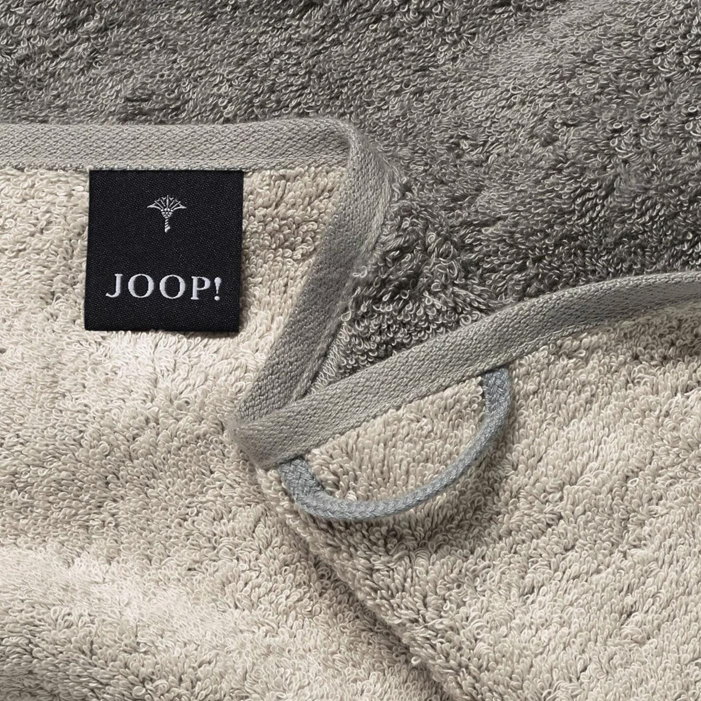 JOOP! Handtuch 2 Stück Joop! Gästetuch Classic Graphit Taupe 1600-70 30x50, Walkfrottier, 100% Baumwolle