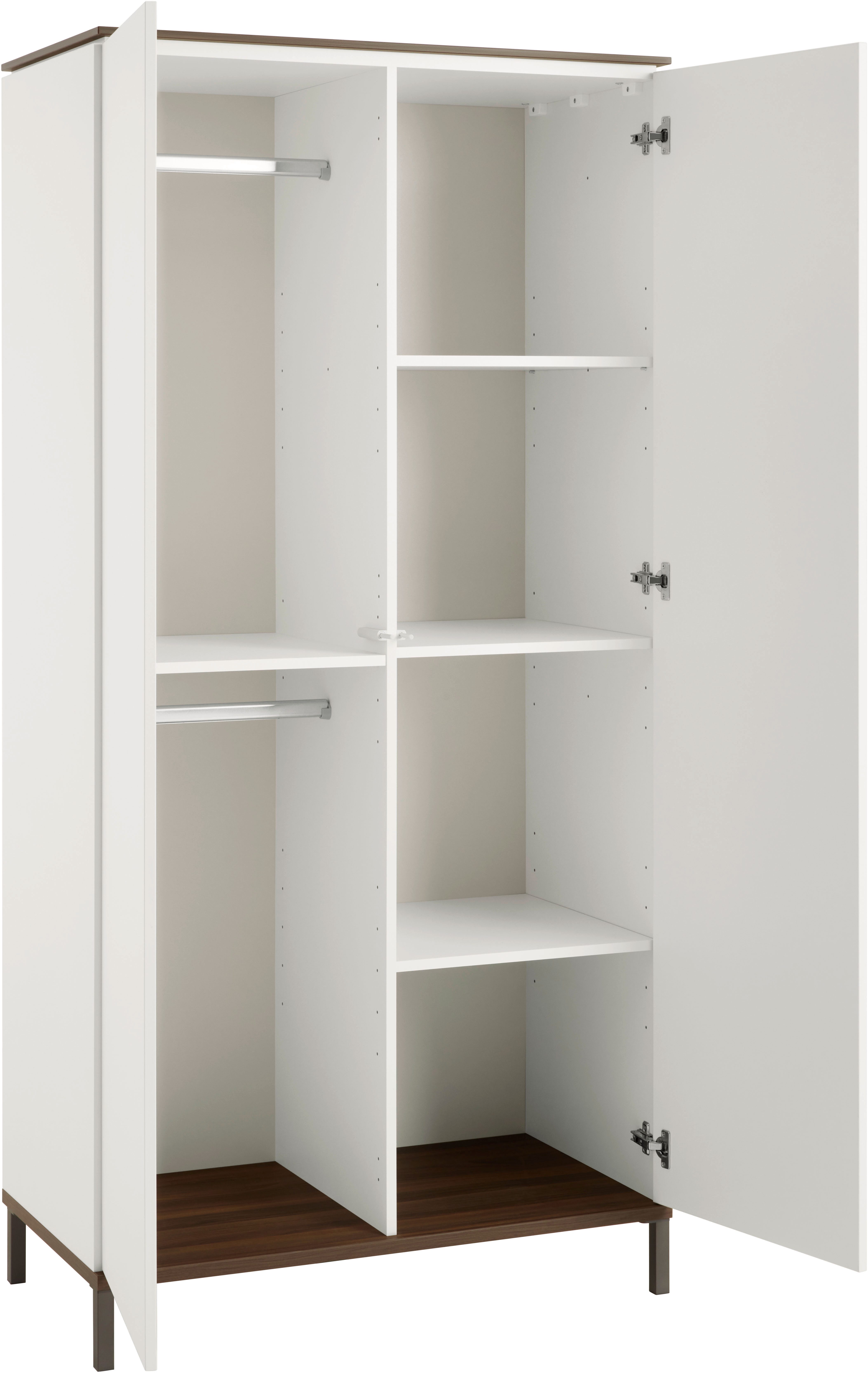 YUNY by PAIDI Kleiderschrank LOVELY ALIV inkl. Kleiderstangen und Einlegeböden Off-White, zertifizierte Qualität, Push-to-open