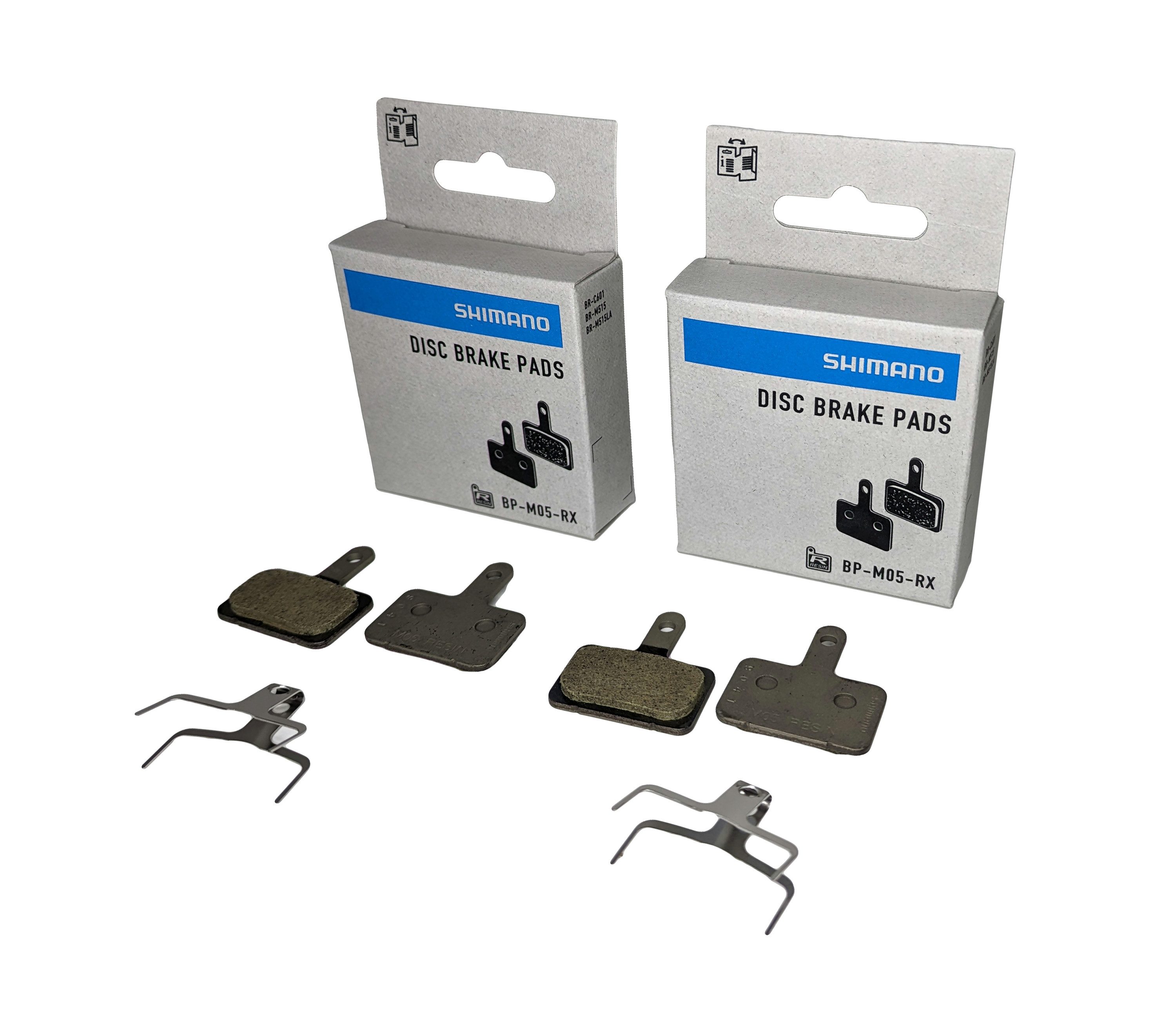 Shimano Bremsbelag 2x Shimano Scheiben-Bremsbeläge BP-M05-RX Kunstharz organisch
