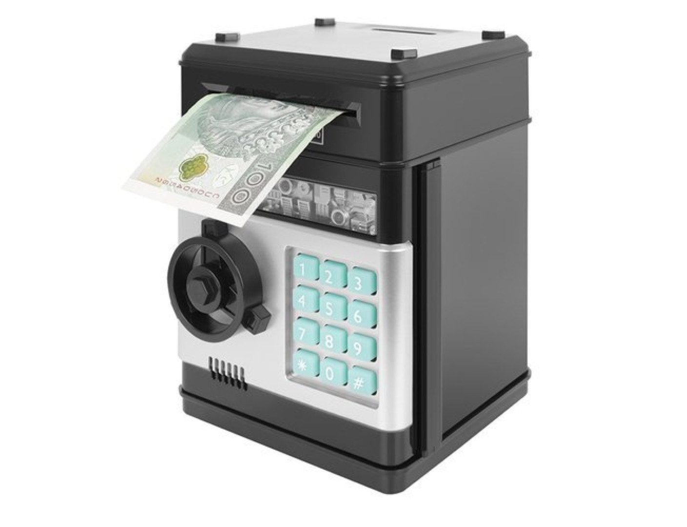 ISO TRADE Spardose Sparschwein Geldautomat - Elektronischer Tresor Kinder, Lernspielzeug, (Kinder-Spardose, elektronischer Safe, PIN-gesteuert, interaktiv, Elek – Bild 5 von 5