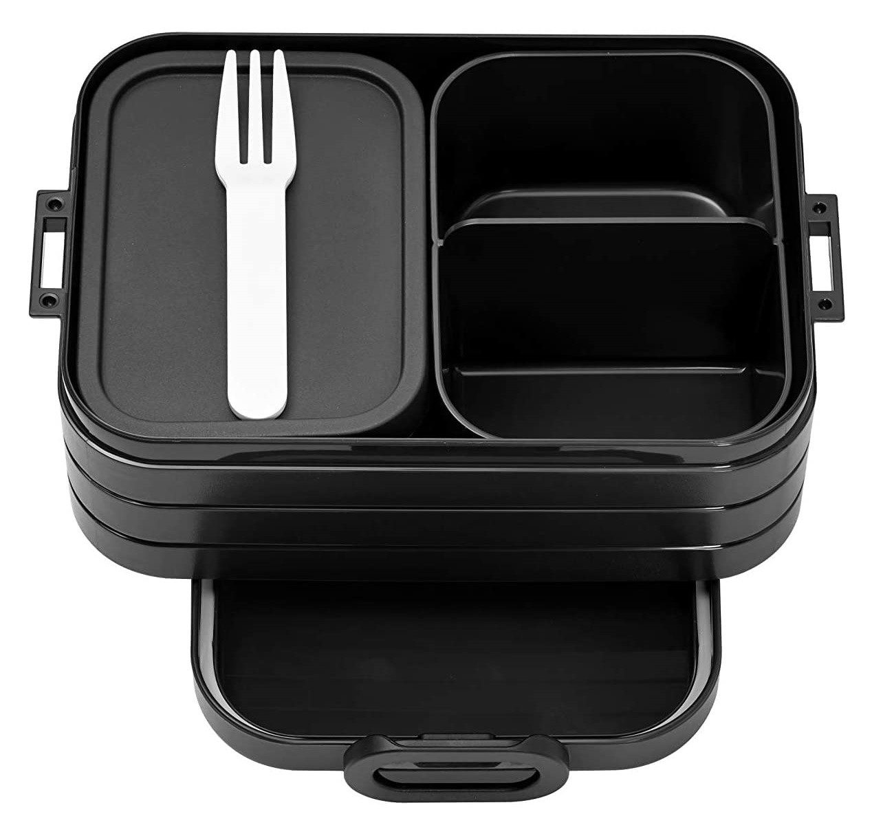 Mepal Lunchbox Lunchbox Take A break midi - Brotdose mit Fächern - Black Edition