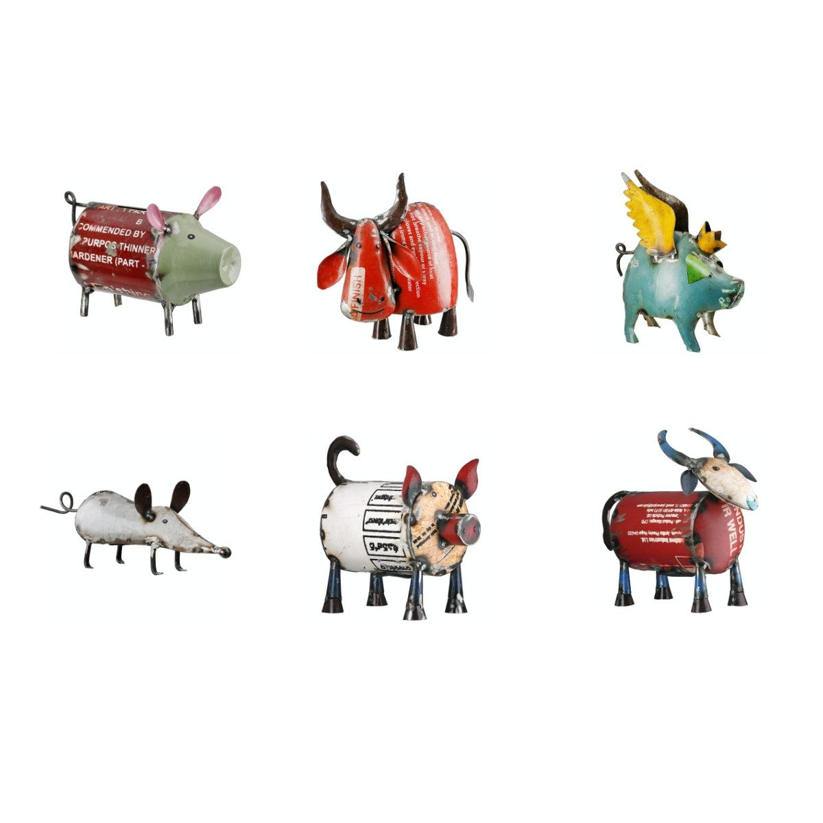 Brillibrum Spardose Tierfigur Spardose aus recyceltem Metall