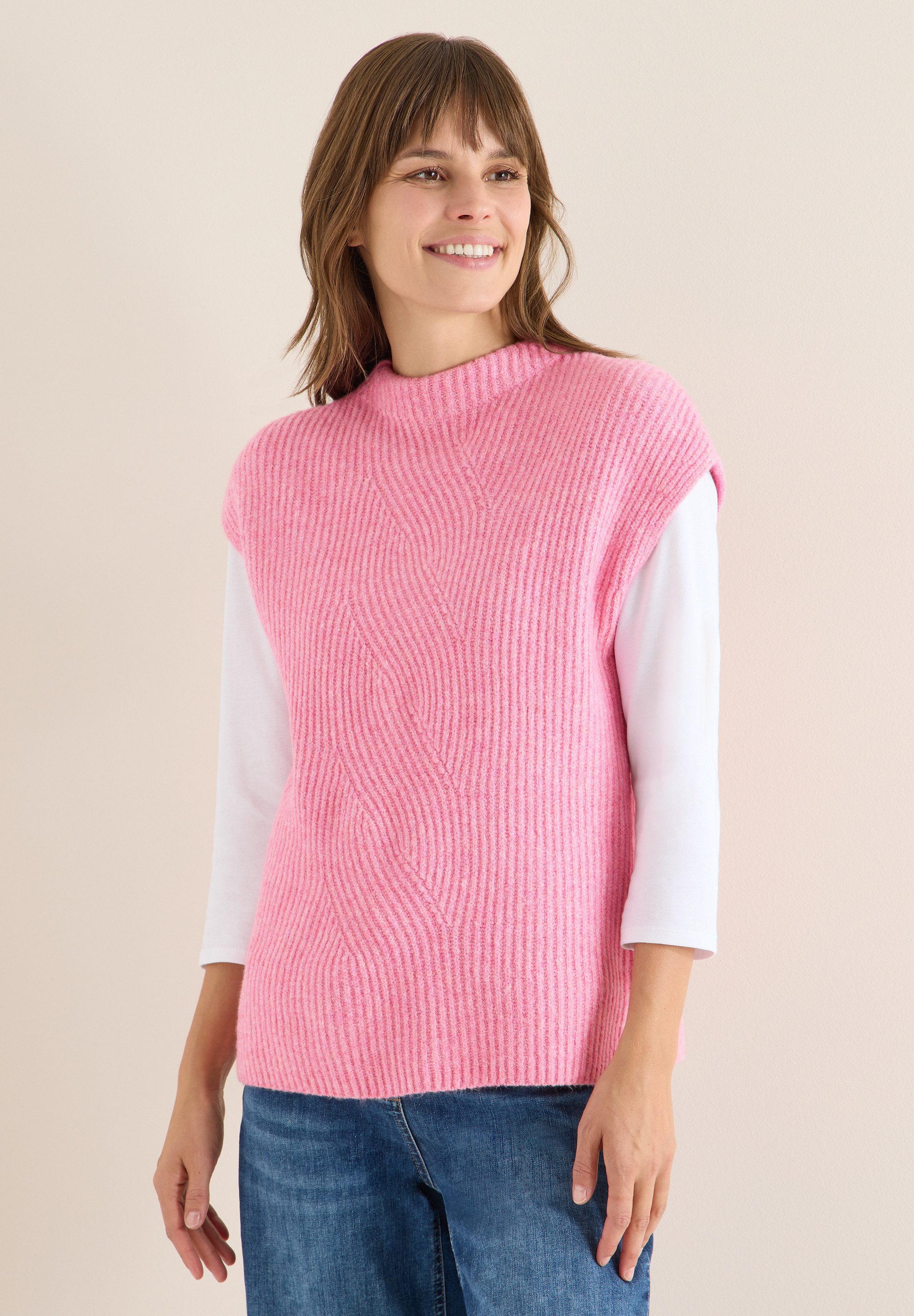 CECIL Pullunder mit Materialmix günstig online kaufen