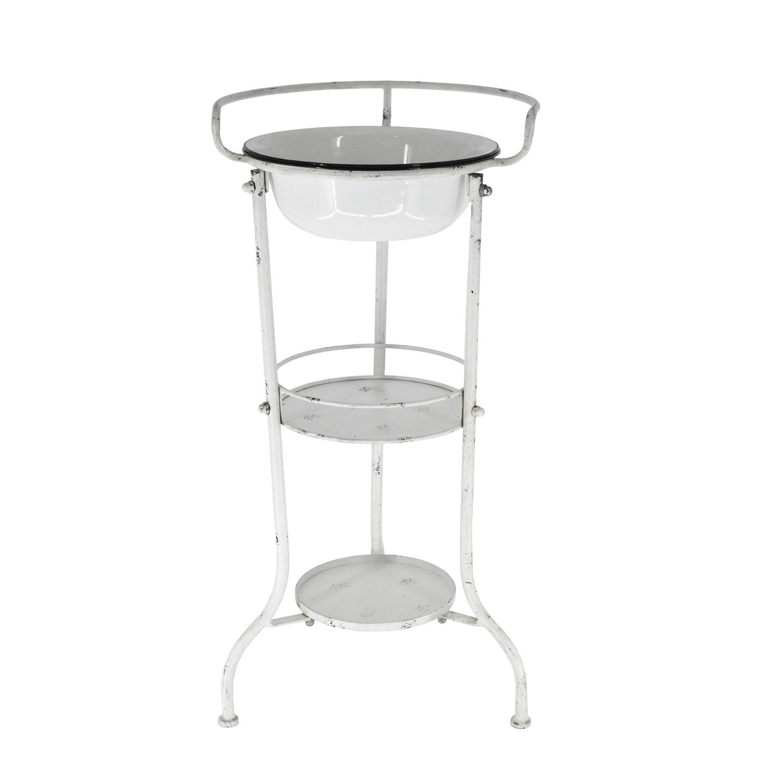 HTI-Line Waschtisch Waschplatz Le Bain (Stück, 1-St., 1 Regal mit 1 Waschschüssel), Shabby Design Vintage Waschschüssel
