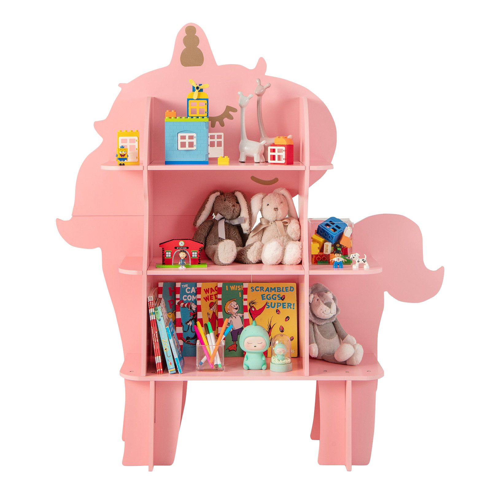 COSTWAY Bücherregal, Kinderregal Spielzeugregal Holz günstig online kaufen