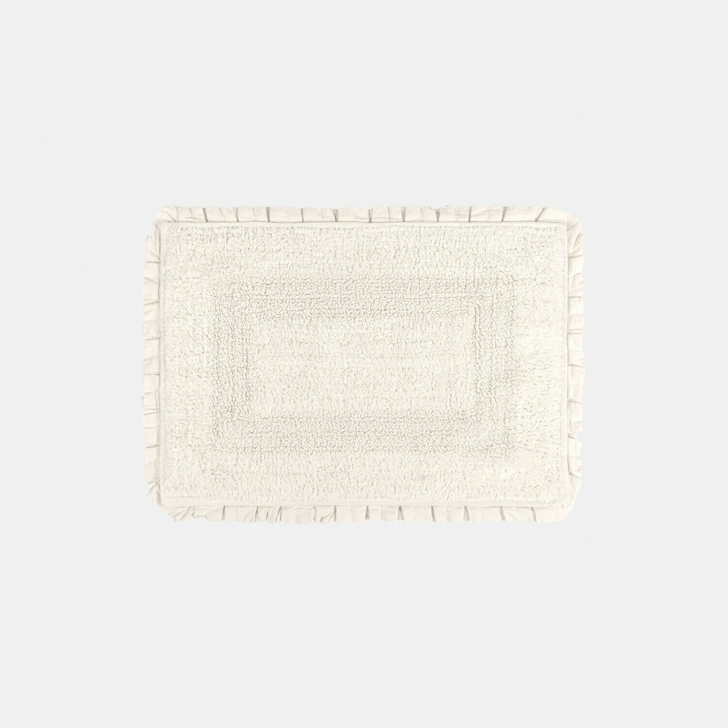 Mirabeau Badematte Badematte Jasmin weiß, Höhe 400 mm, 100% Baumwolle