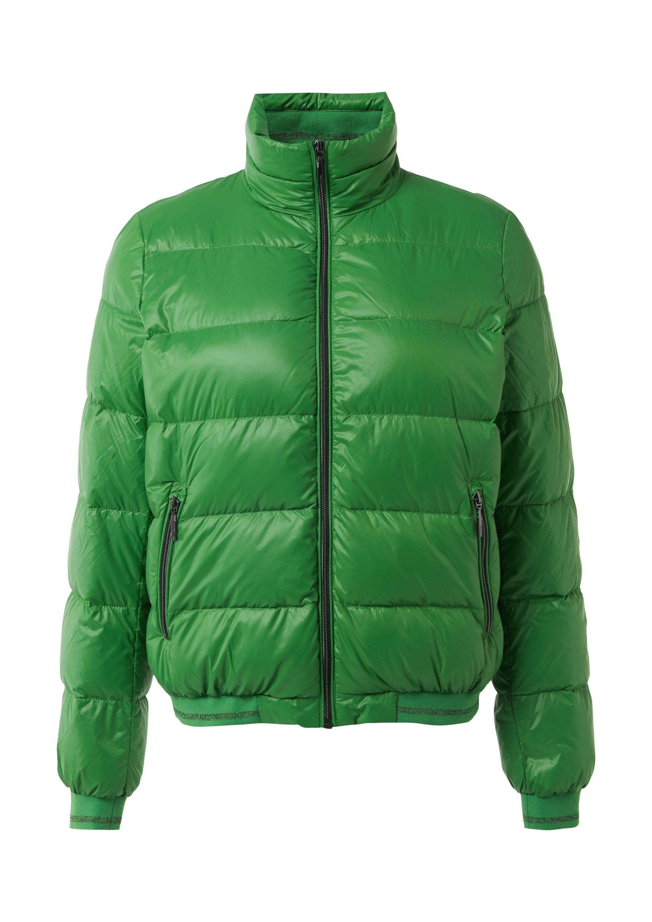 comma Funktionsjacke Outdoor-Jacke Pufferjacke mit Stehkragen und Rippbündc günstig online kaufen