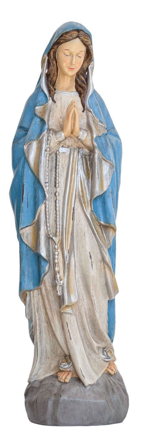 Aubaho Dekofigur Skulptur Madonna 49cm Heiligenfigur Maria Figur Statue Antik-Stil