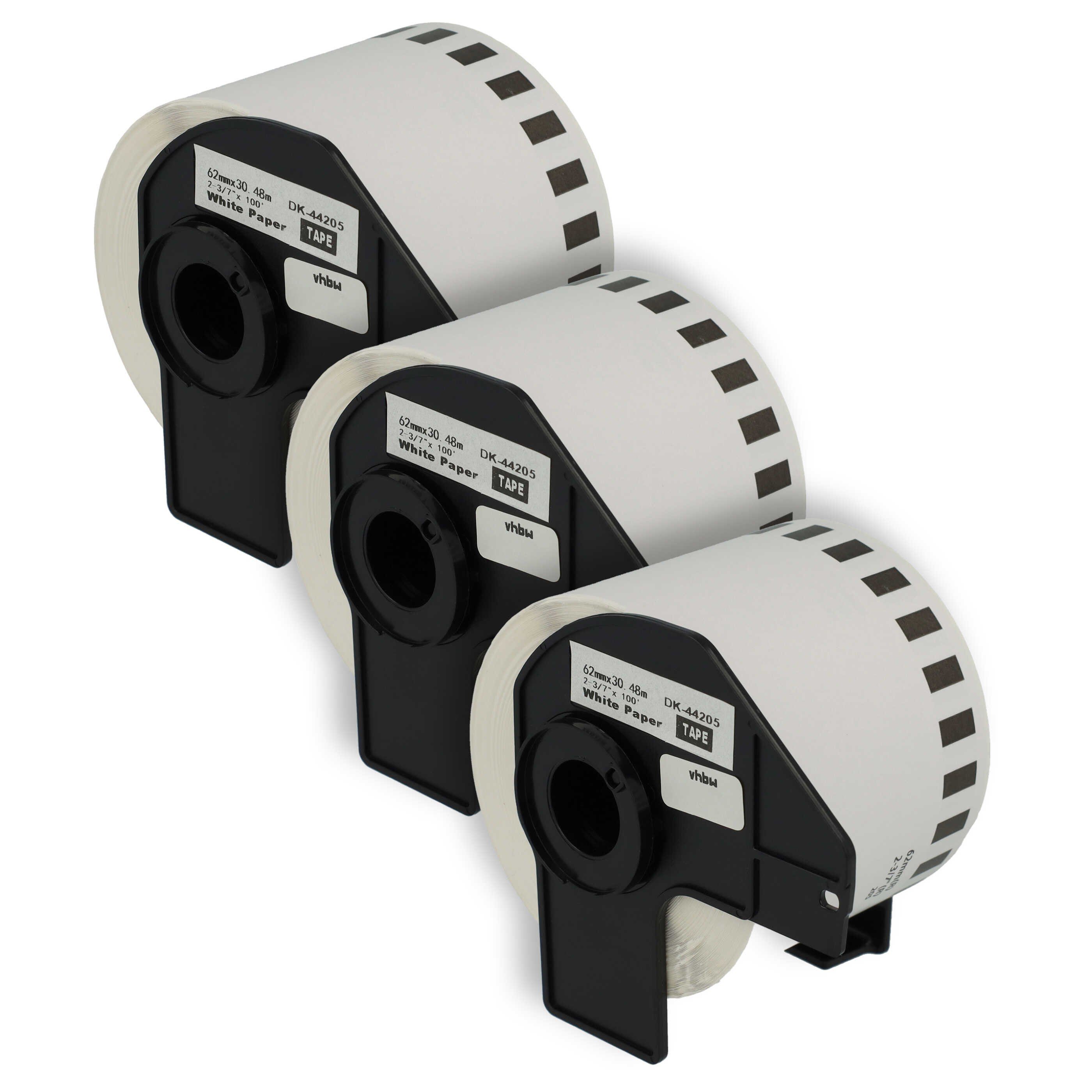 Etikettenpapier Ersatz für Brother DK-44205 für Etikettendrucker