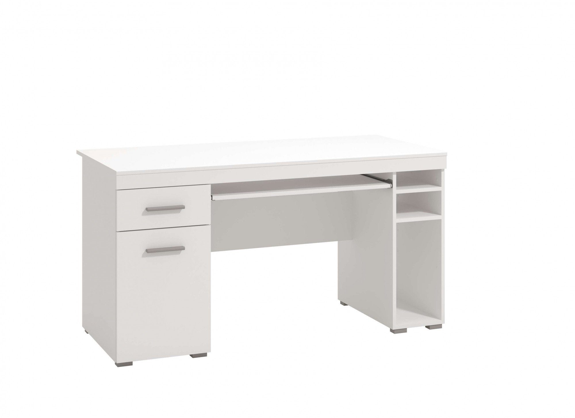 INOSIGN Schreibtisch Alfa, mit Stauraum, gut geeignet für das Home Office Opaque weiß