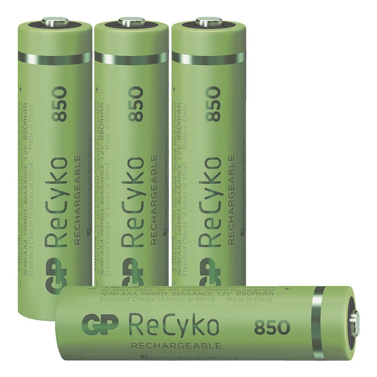 AAA / mAh Akku GP / V Batteries 1,2 ReCyko St), 850 Micro (4 mAh, 850