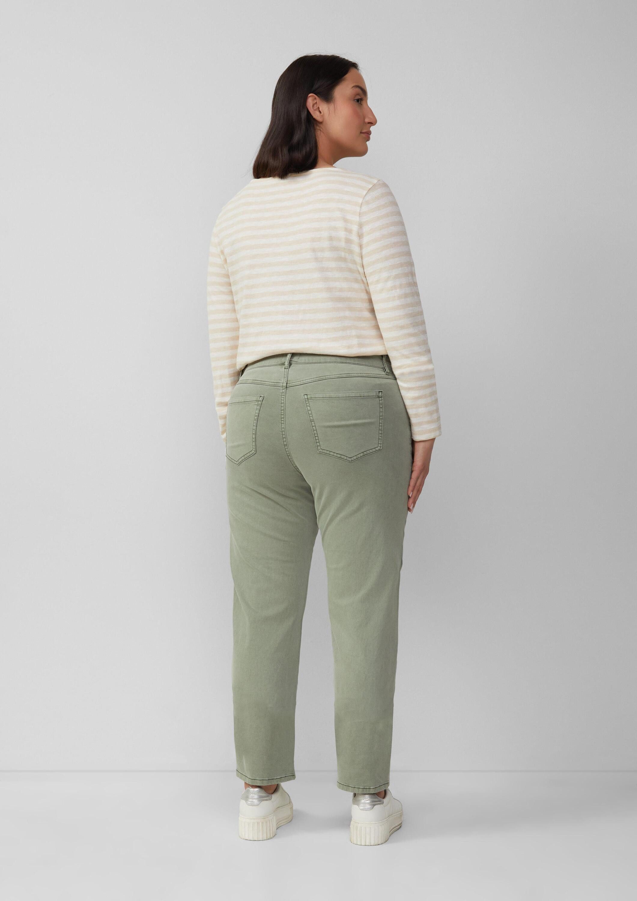 s.Oliver Slim-fit-Jeans Hose Gewaschene Hose im Slim Fit aus Baumwollsatin