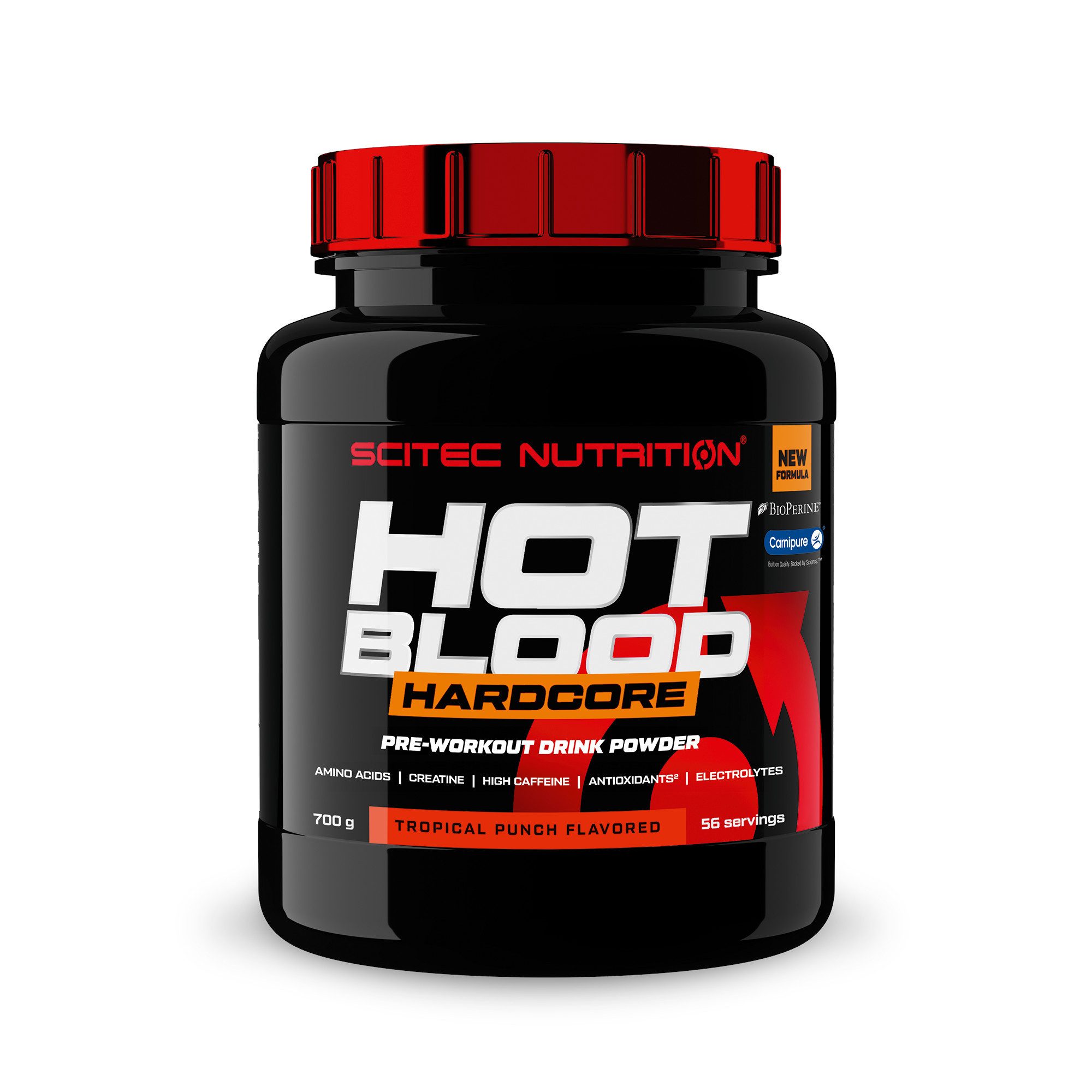 Scitec Nutrition Scitec Hot Blood Hardcore 700g - tropischer Punsch Pulver, 700 g, Pulver