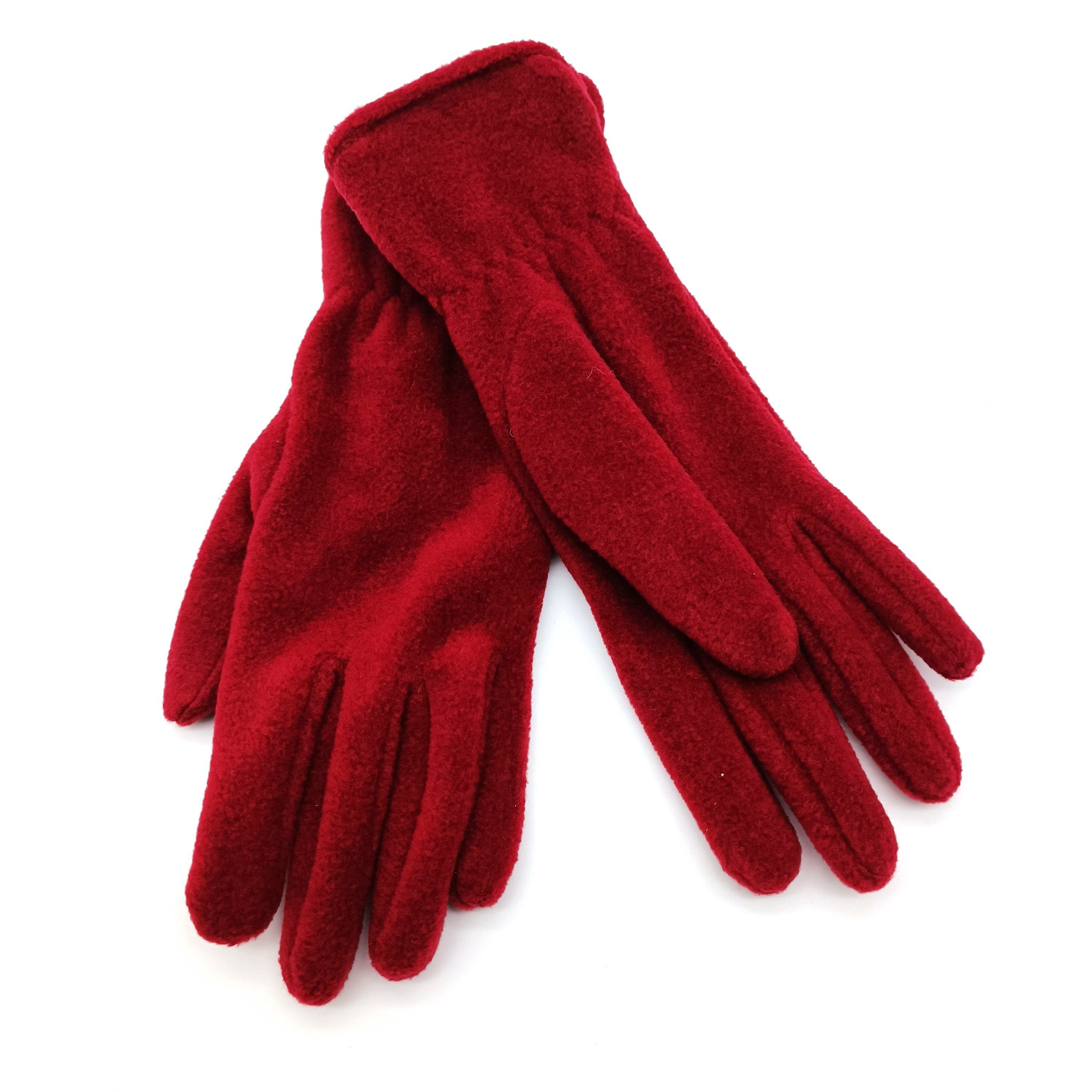 Loevenich Strickhandschuhe Fingerhandschuh PolarSoft dark red