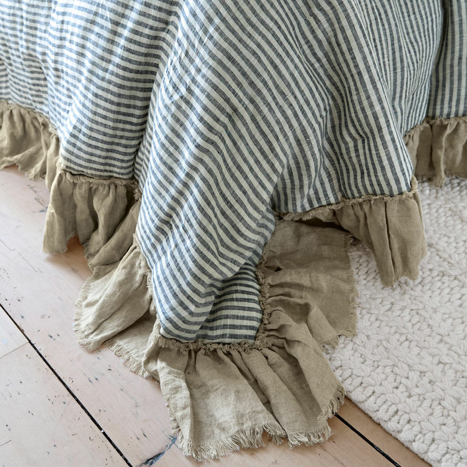 Mirabeau Tagesdecke Quilt Alexane blau/weiß