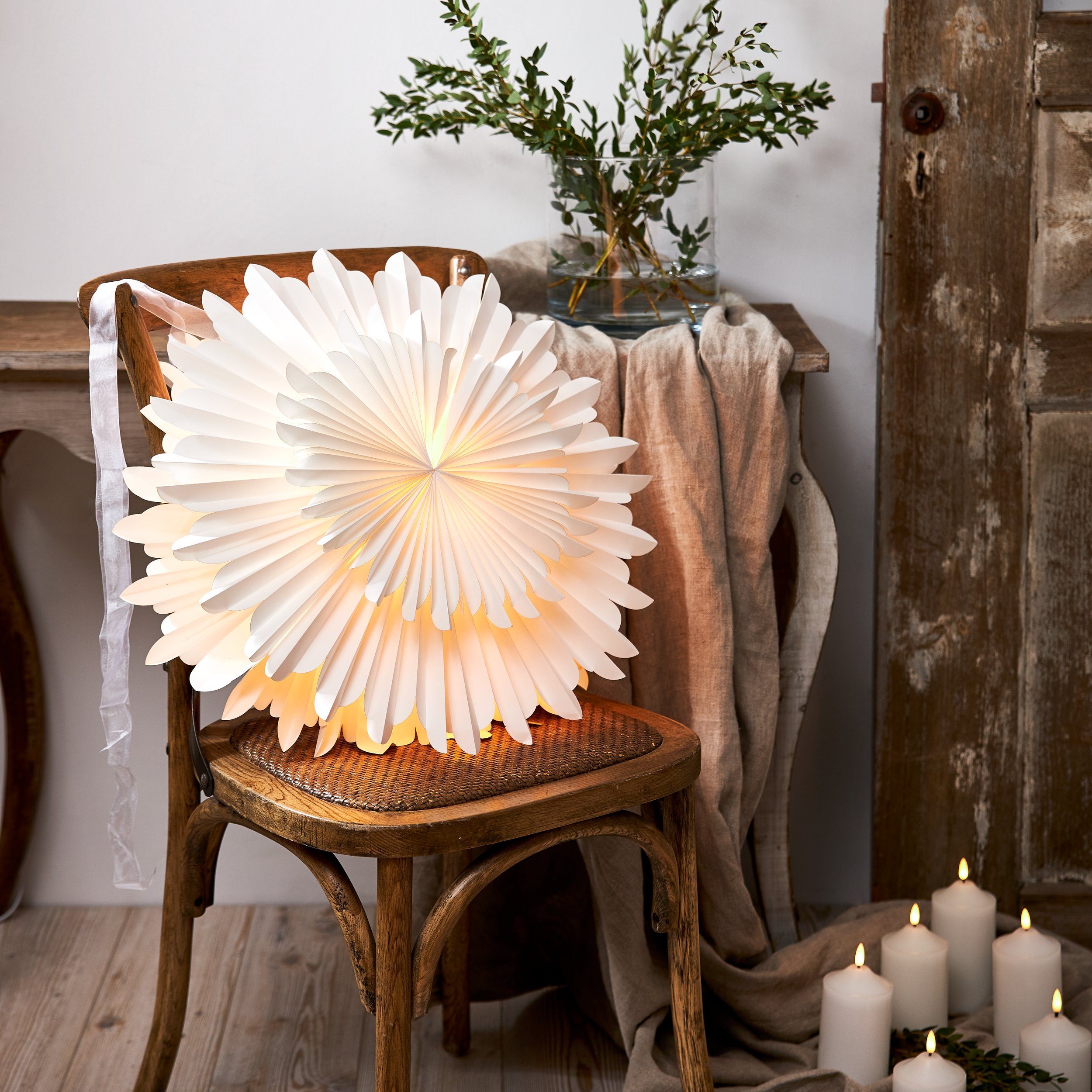 EGLO Papierstern Crystal, Weihnachtsstern für innen, Dekostern aus Papier, günstig online kaufen