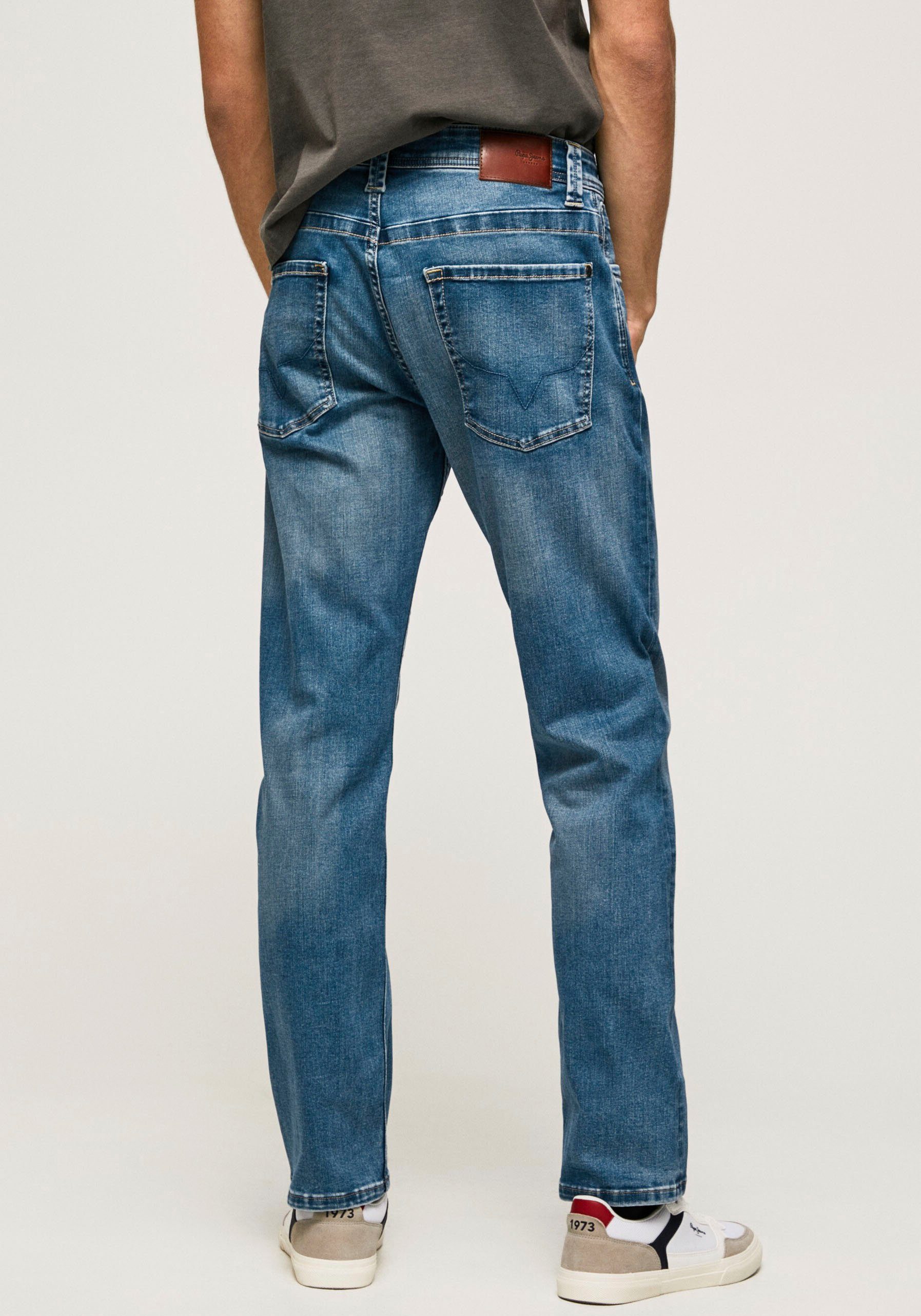 Pepe Jeans Straight-Jeans ZIP in KINGSTON 5-Pocket-Form limewiser