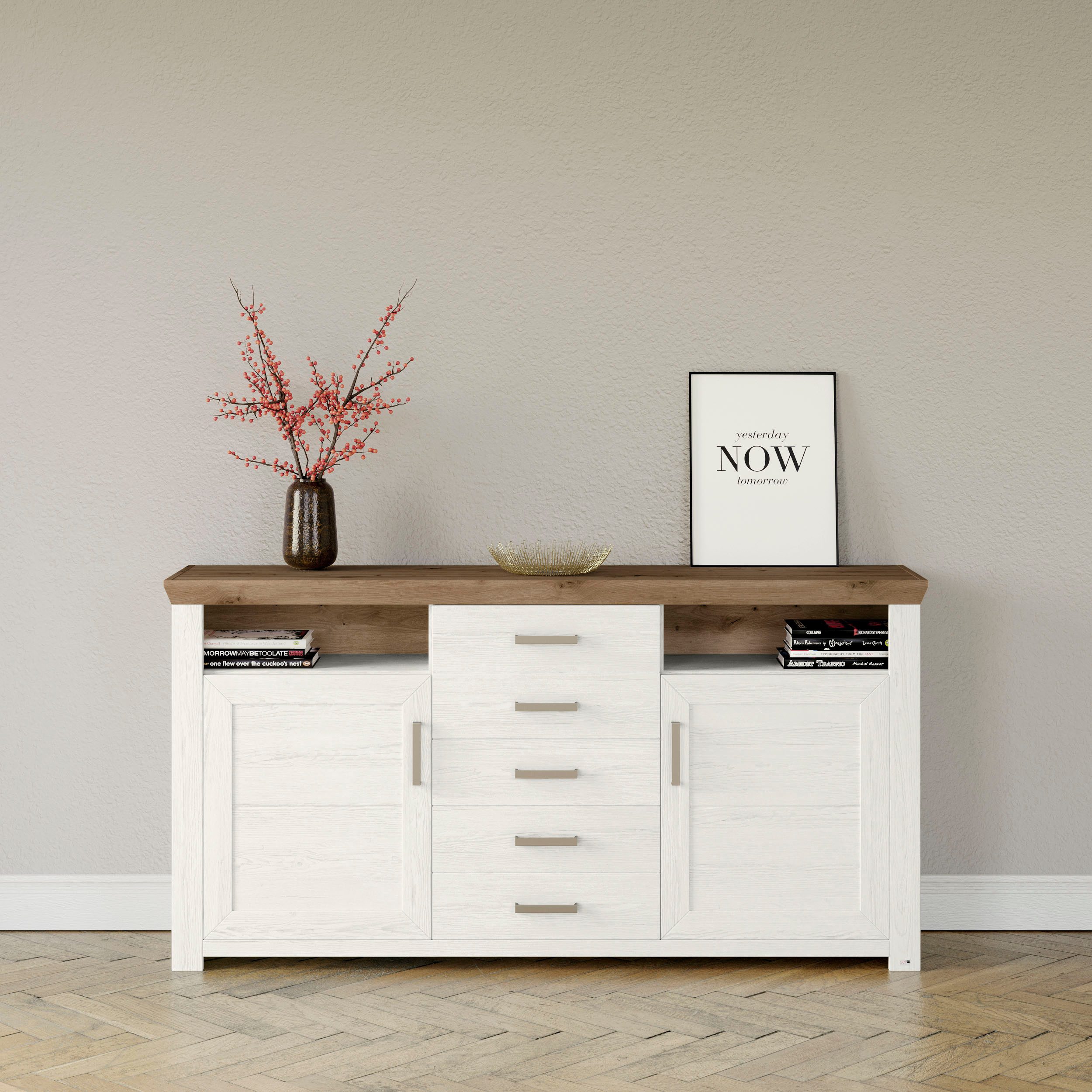 set one by Musterring Sideboard York, Typ 55, mit viel Stauraum, im Landhau günstig online kaufen
