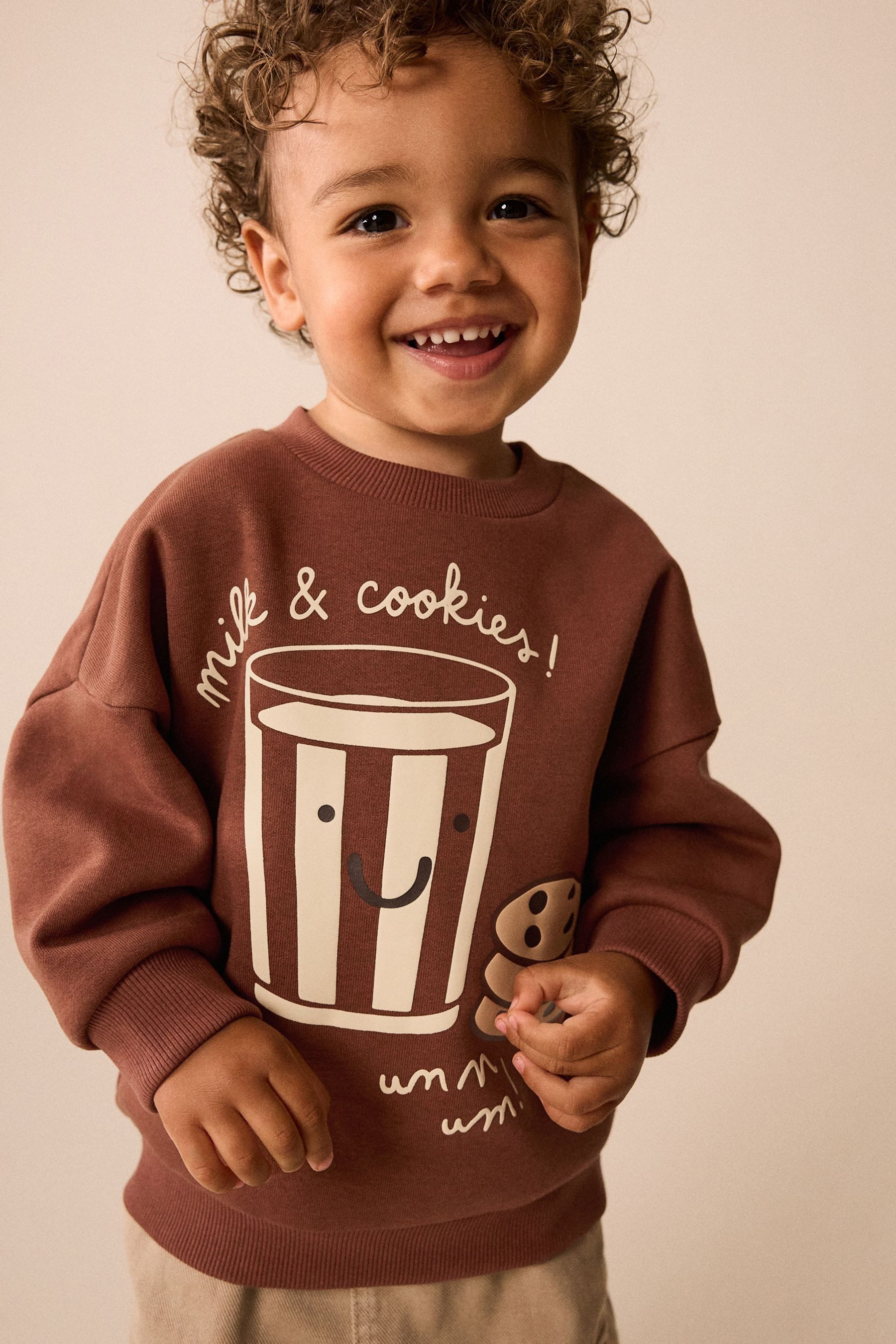 Next Sweater Rundhals-Sweatshirt mit Print (1-tlg) – Bild 3 von 5