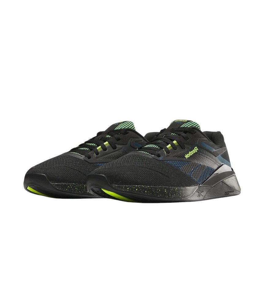 Reebok Hallen-Indoorschuhe Nano X4 schwarz/navy/lime Herren Tennisschuh