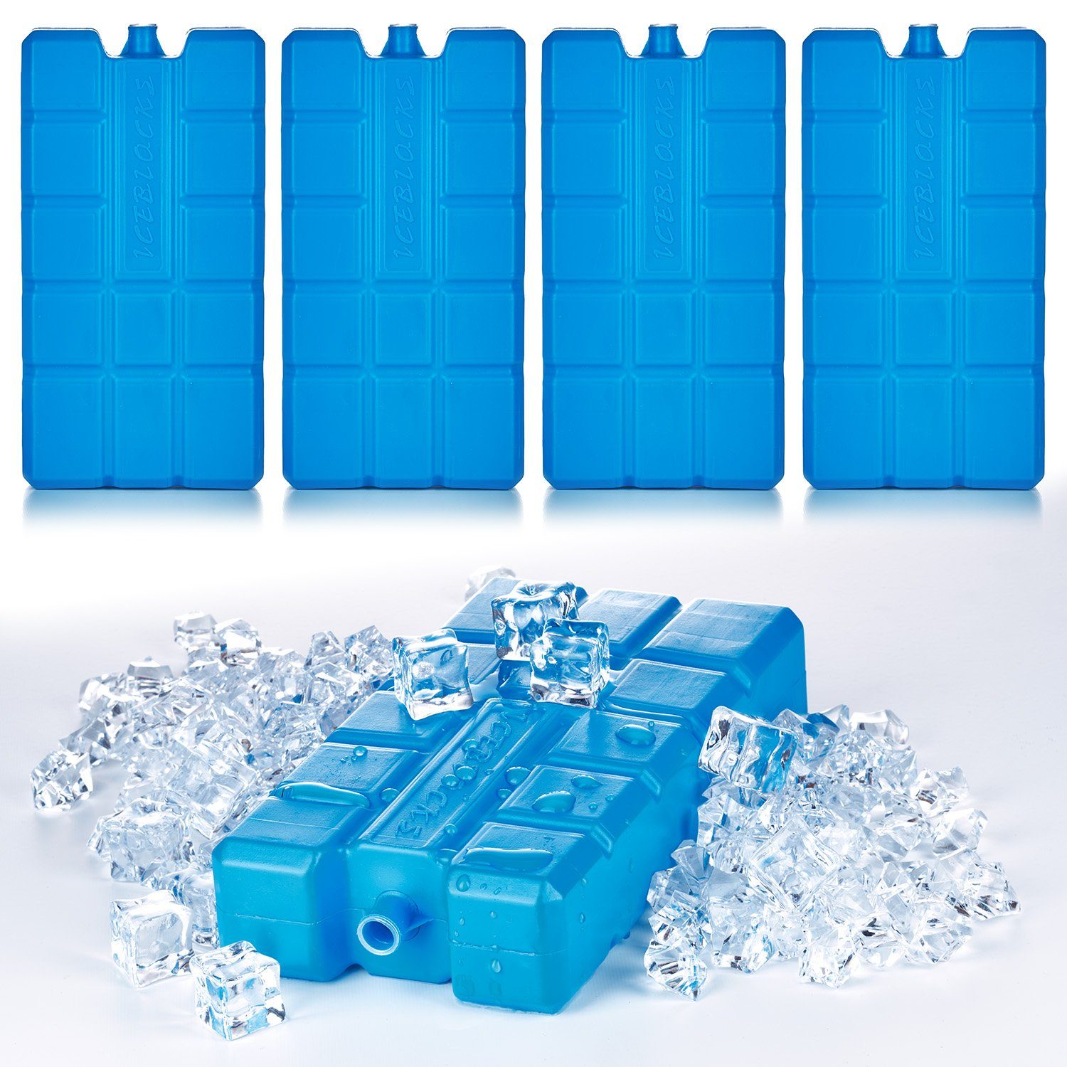 BigDean Kühlakku »4er Set XXL Kühlakkus je 750ml groß − 12h lange Kühlung −  perfekt für Kühltasche & Kühlbox − 20 x 11 x 4 cm − Kühlelemente Kühlpacks  Kühlpads − Made in EU« online kaufen | OTTO
